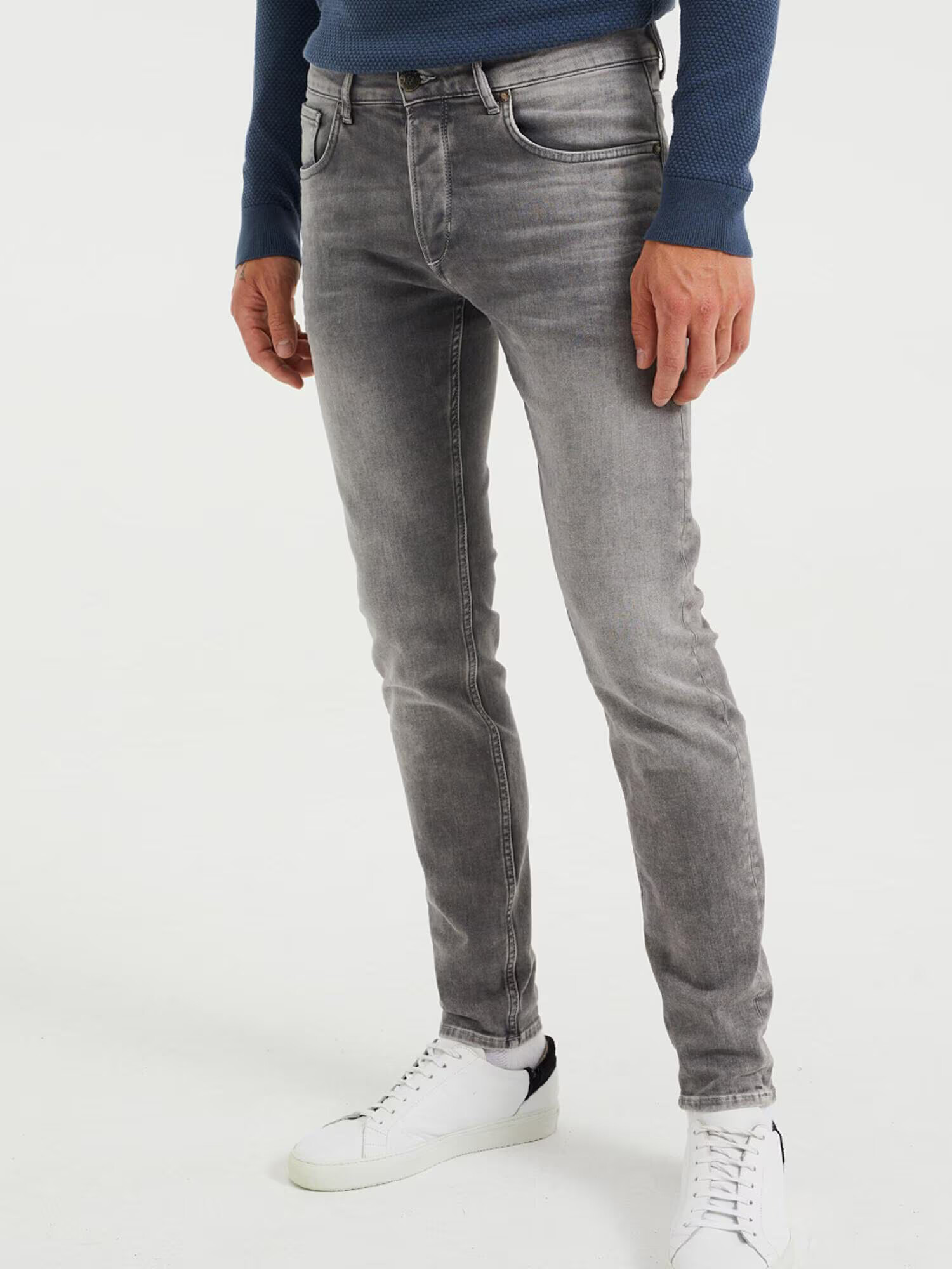 WE Fashion Jeans gri denim - Pled.ro