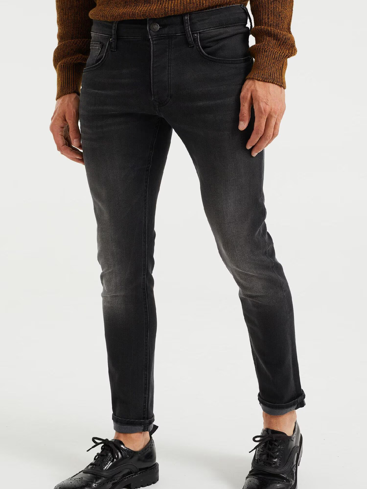 WE Fashion Jeans negru denim - Pled.ro