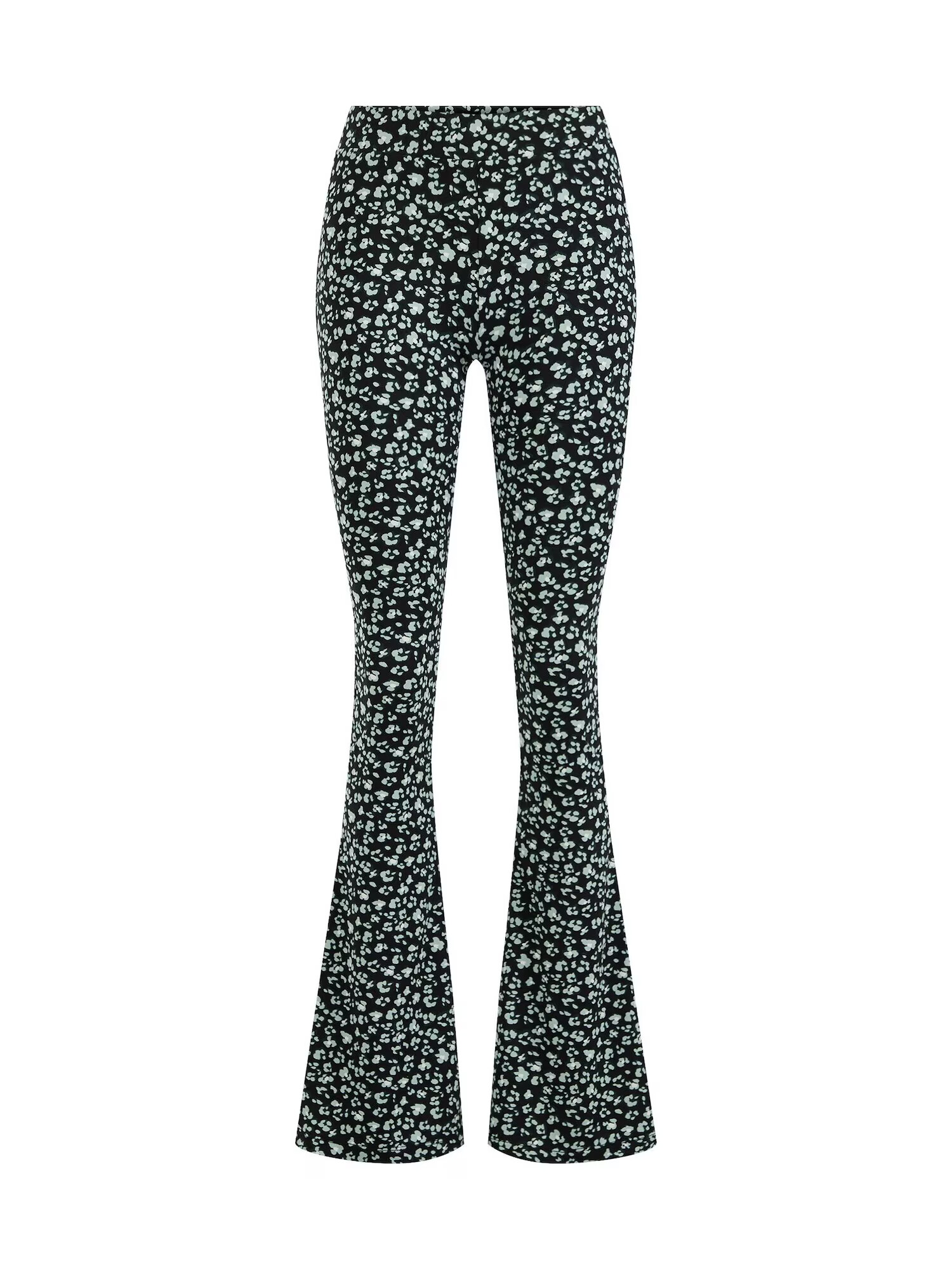 WE Fashion Leggings verde pastel / negru / alb - Pled.ro