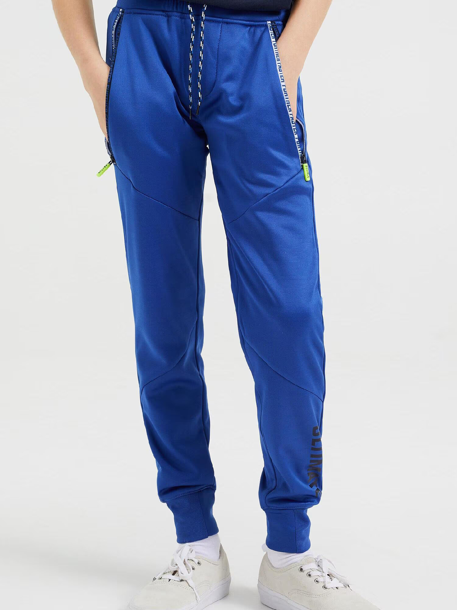 WE Fashion Pantaloni albastru cobalt - Pled.ro