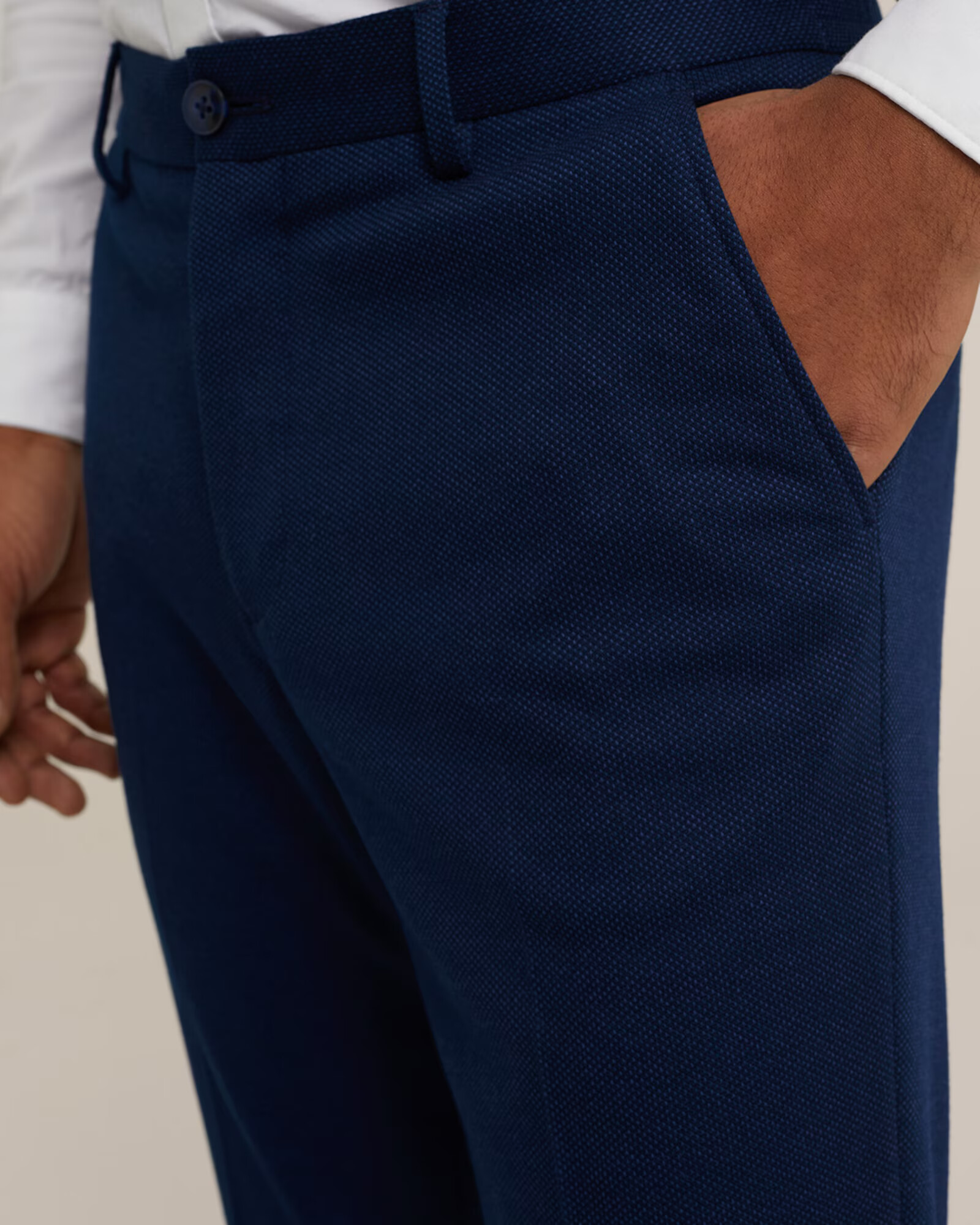 WE Fashion Pantaloni bleumarin - Pled.ro