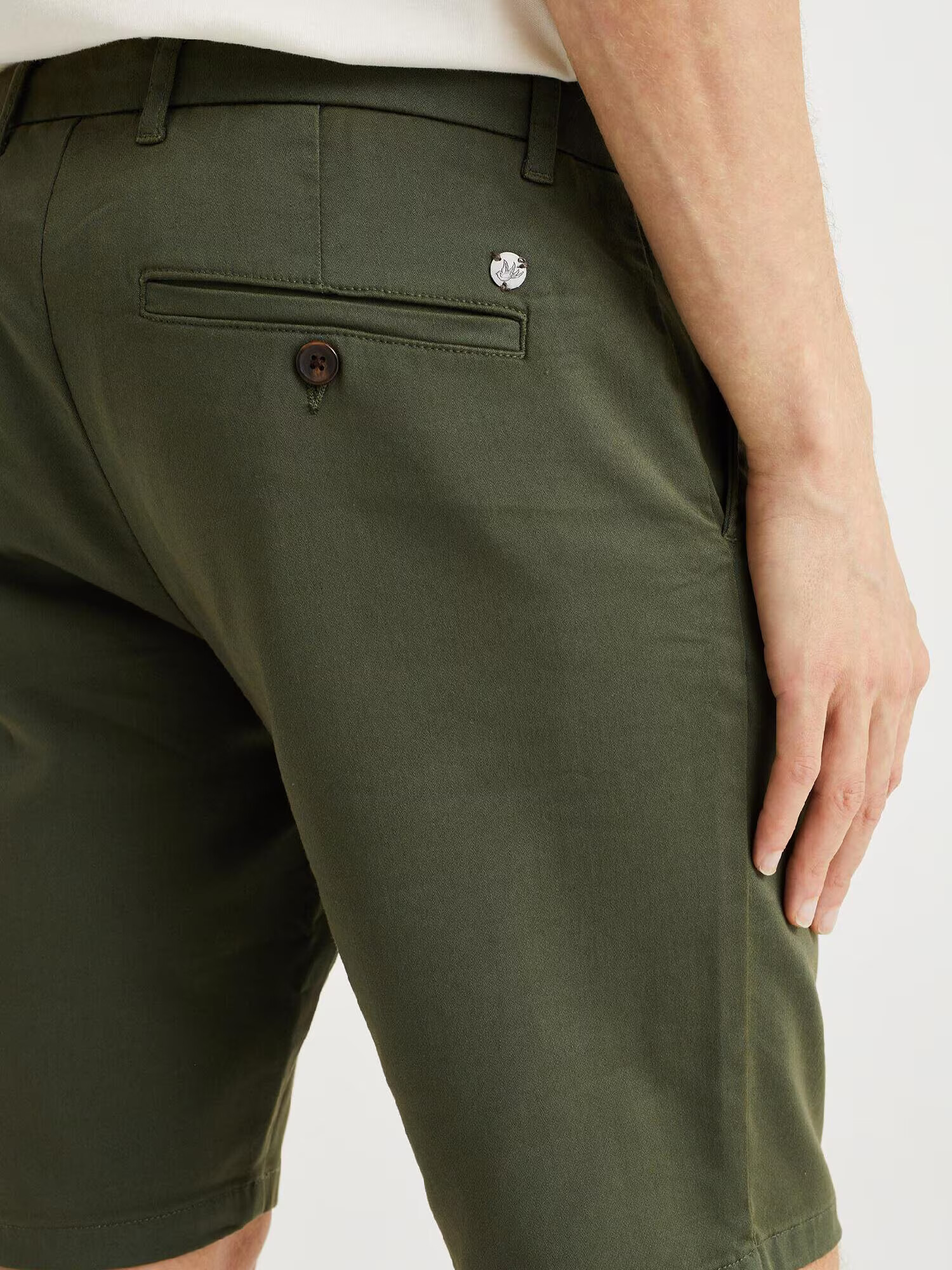 WE Fashion Pantaloni eleganți verde închis - Pled.ro