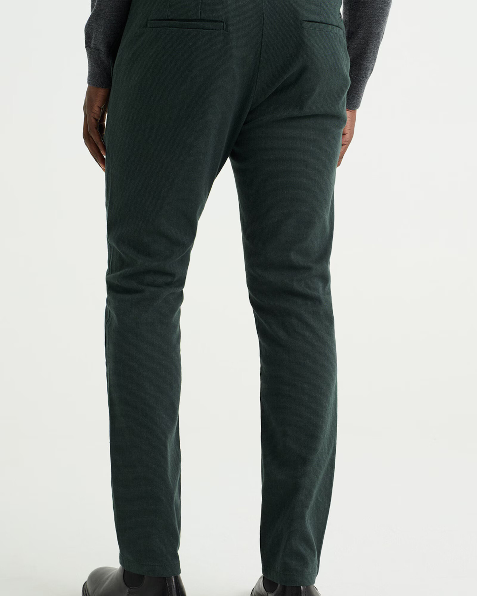 WE Fashion Pantaloni eleganți verde închis - Pled.ro