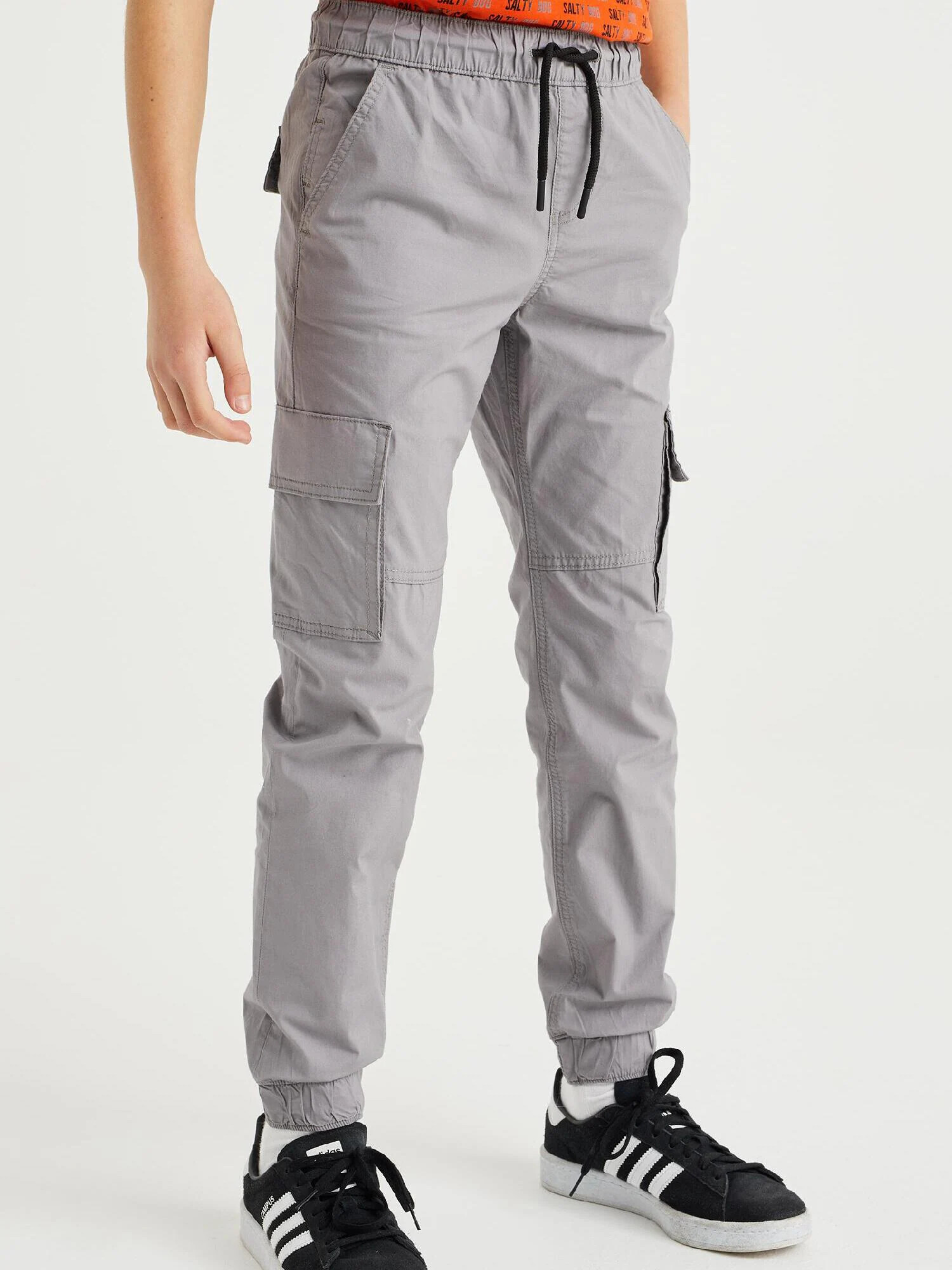 WE Fashion Pantaloni gri deschis - Pled.ro