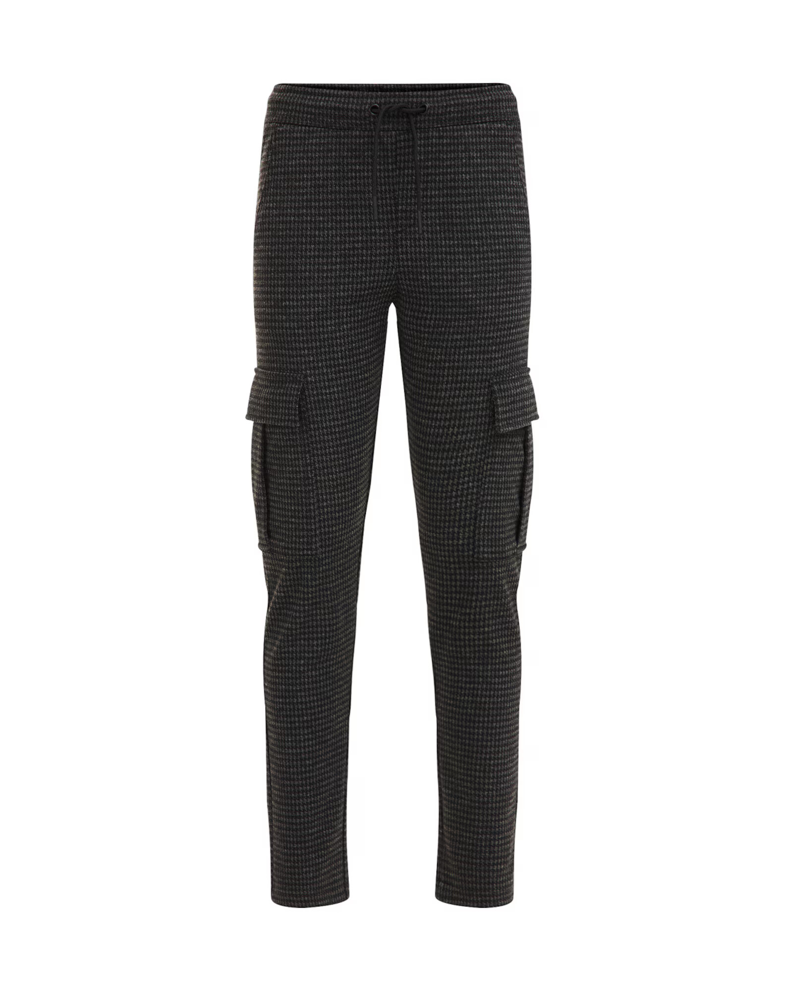 WE Fashion Pantaloni gri / negru - Pled.ro