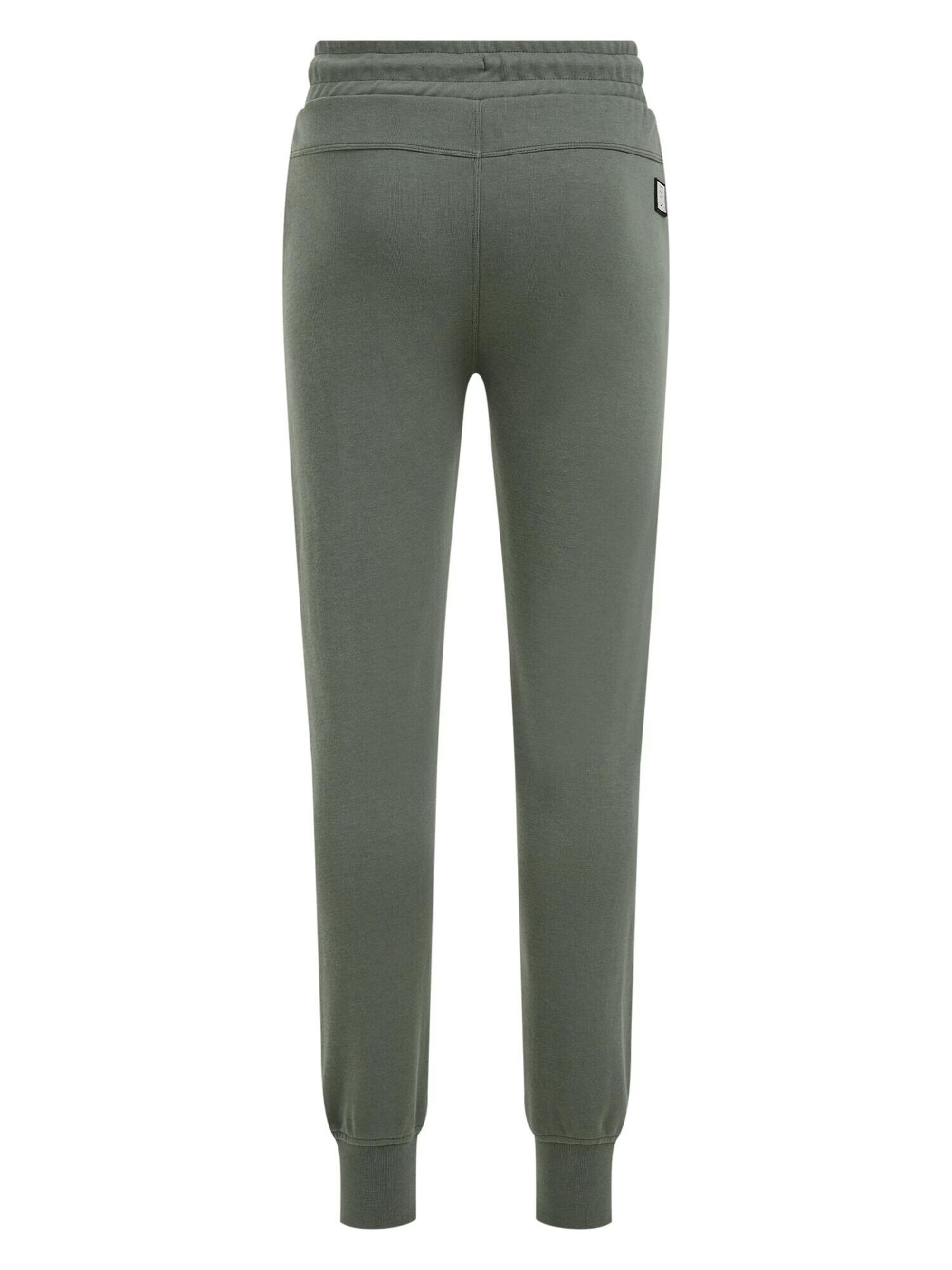 WE Fashion Pantaloni kaki / negru - Pled.ro