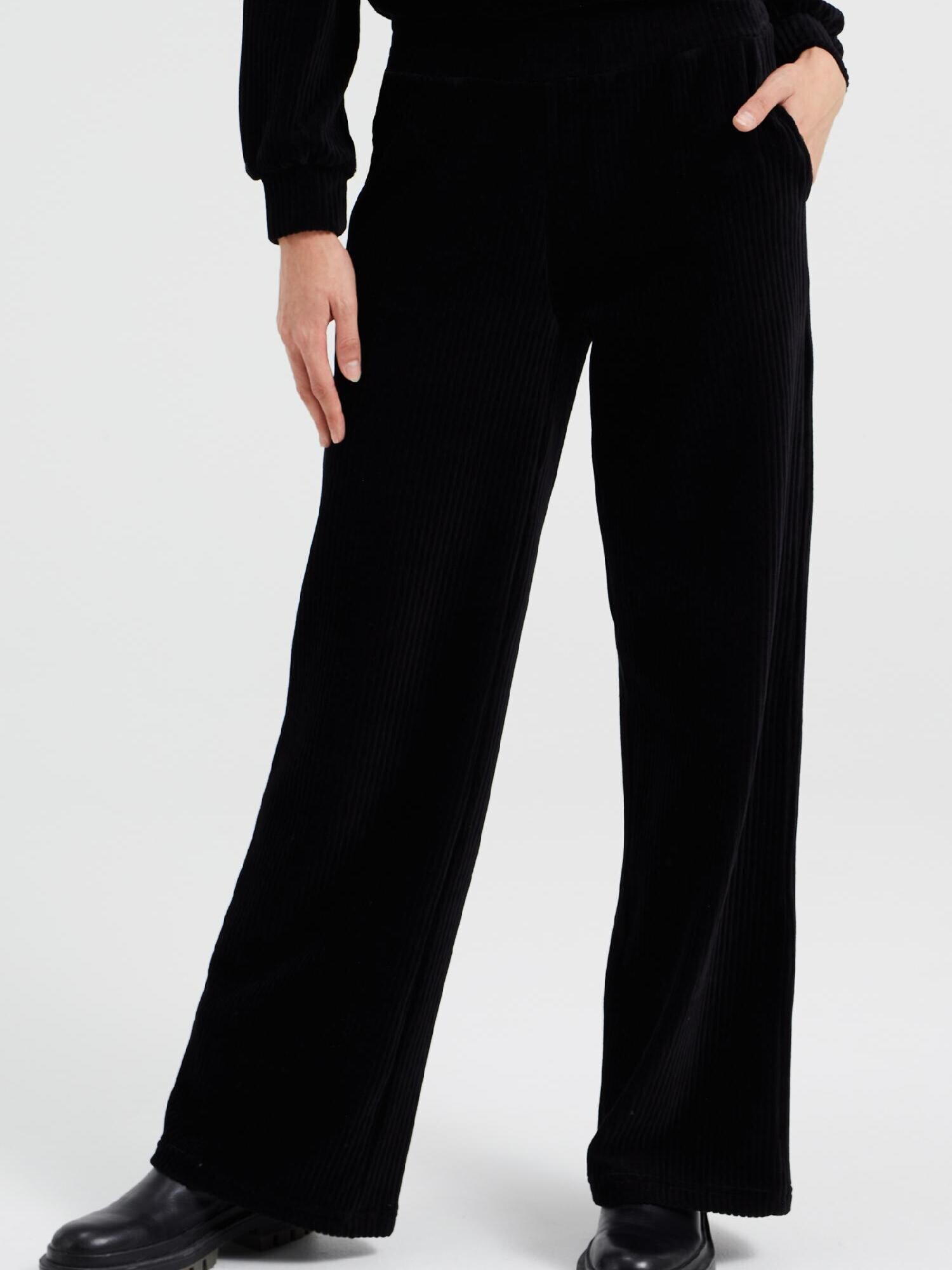 WE Fashion Pantaloni negru - Pled.ro