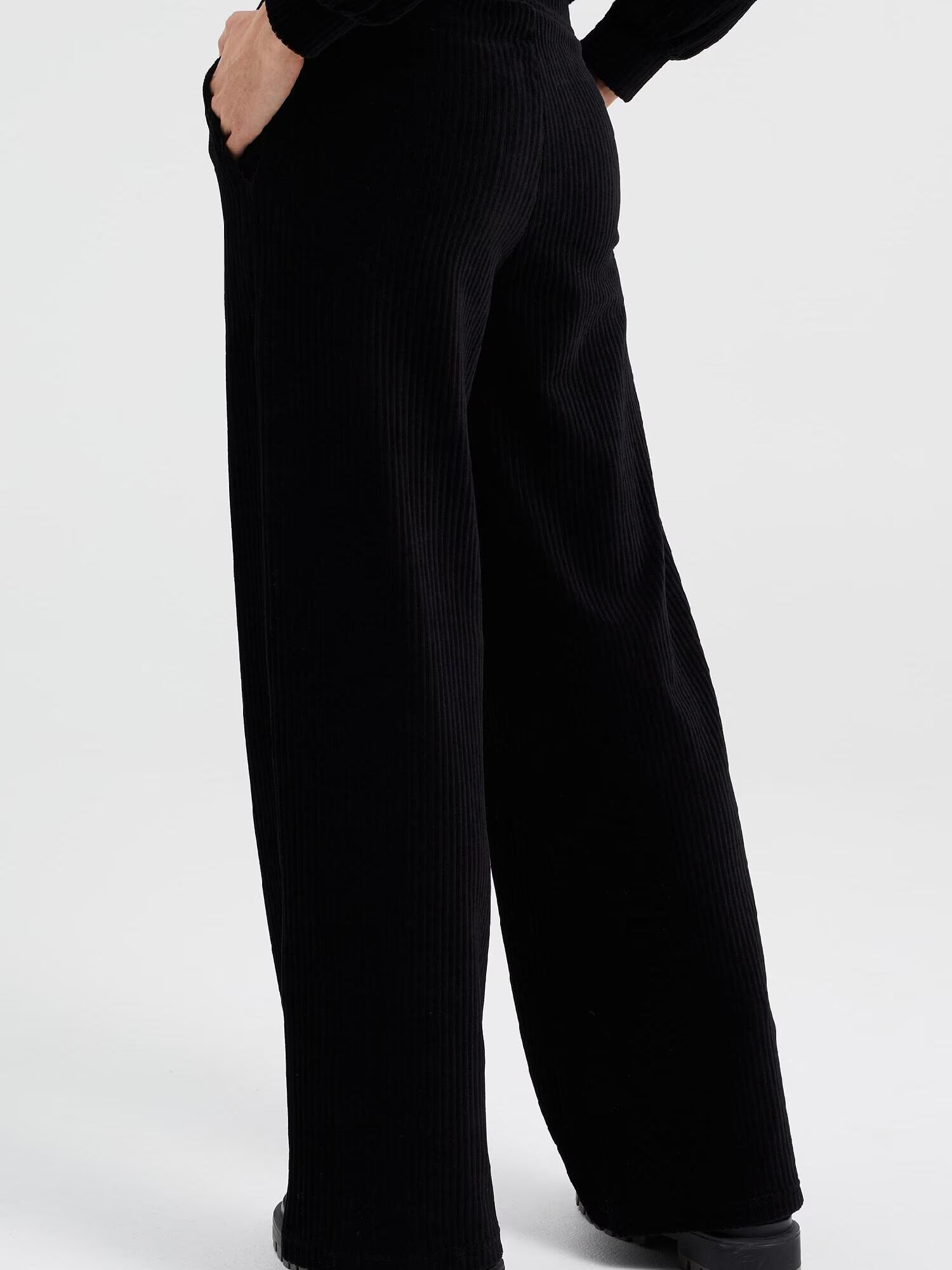 WE Fashion Pantaloni negru - Pled.ro