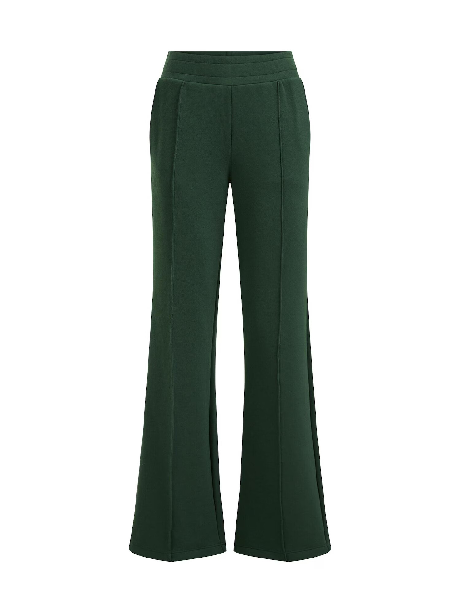 WE Fashion Pantaloni cu dungă verde închis - Pled.ro