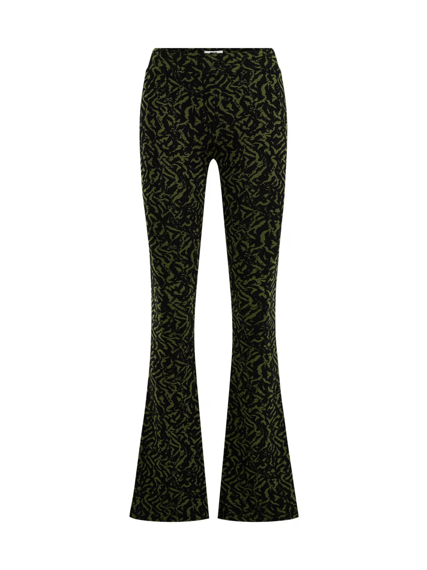 WE Fashion Pantaloni verde / negru - Pled.ro