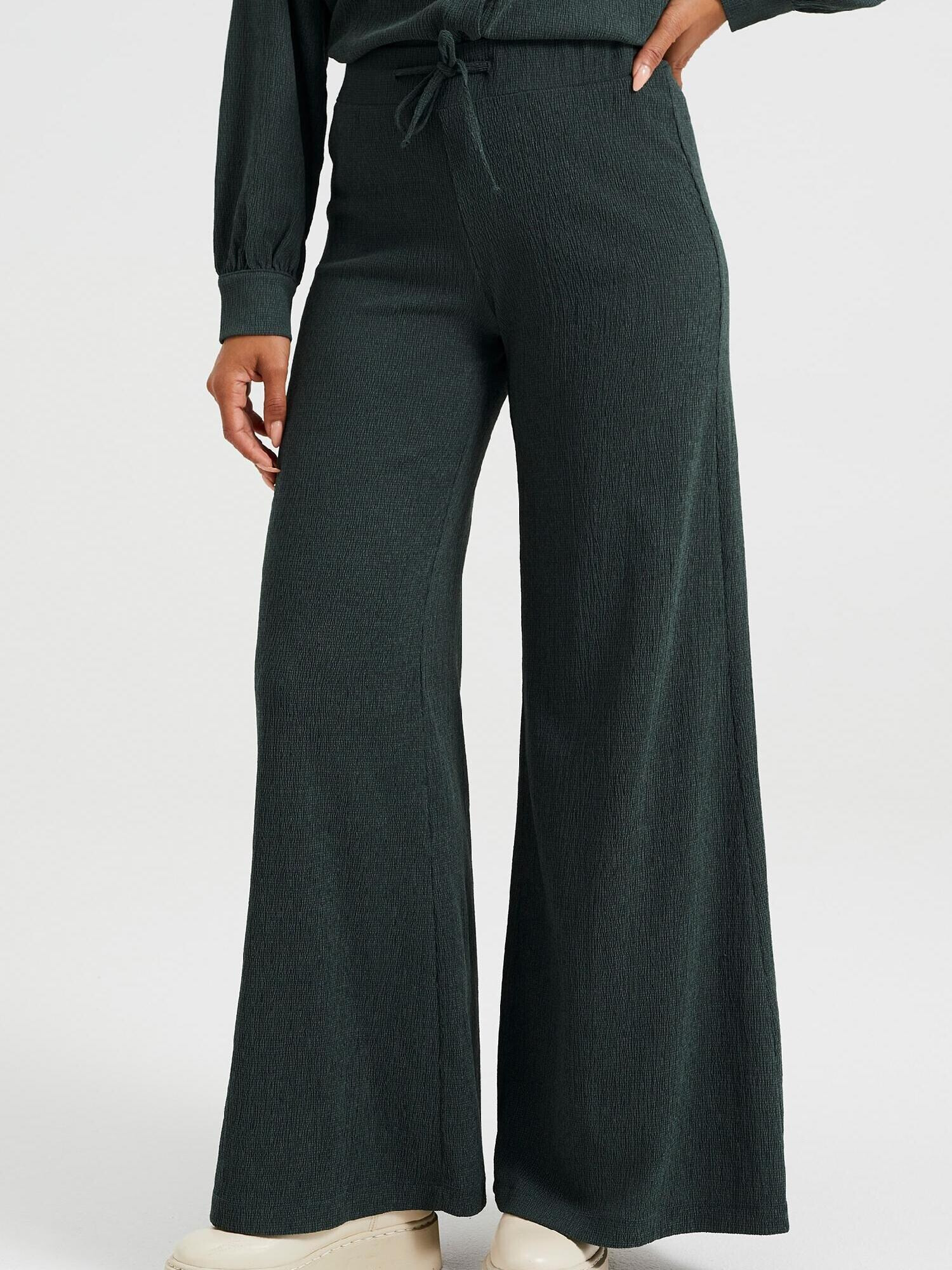 WE Fashion Pantaloni verde pin - Pled.ro