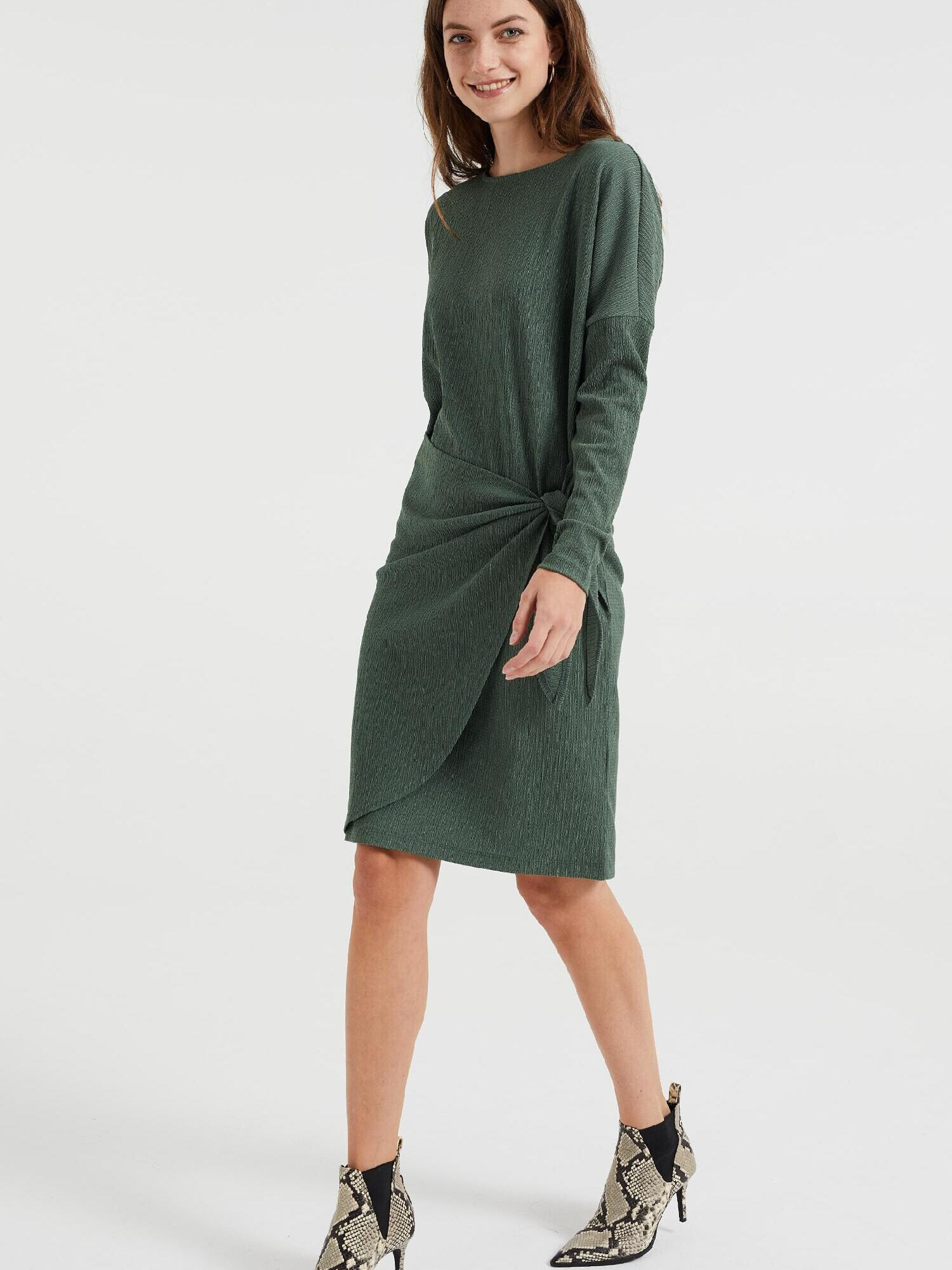 WE Fashion Rochie verde închis - Pled.ro