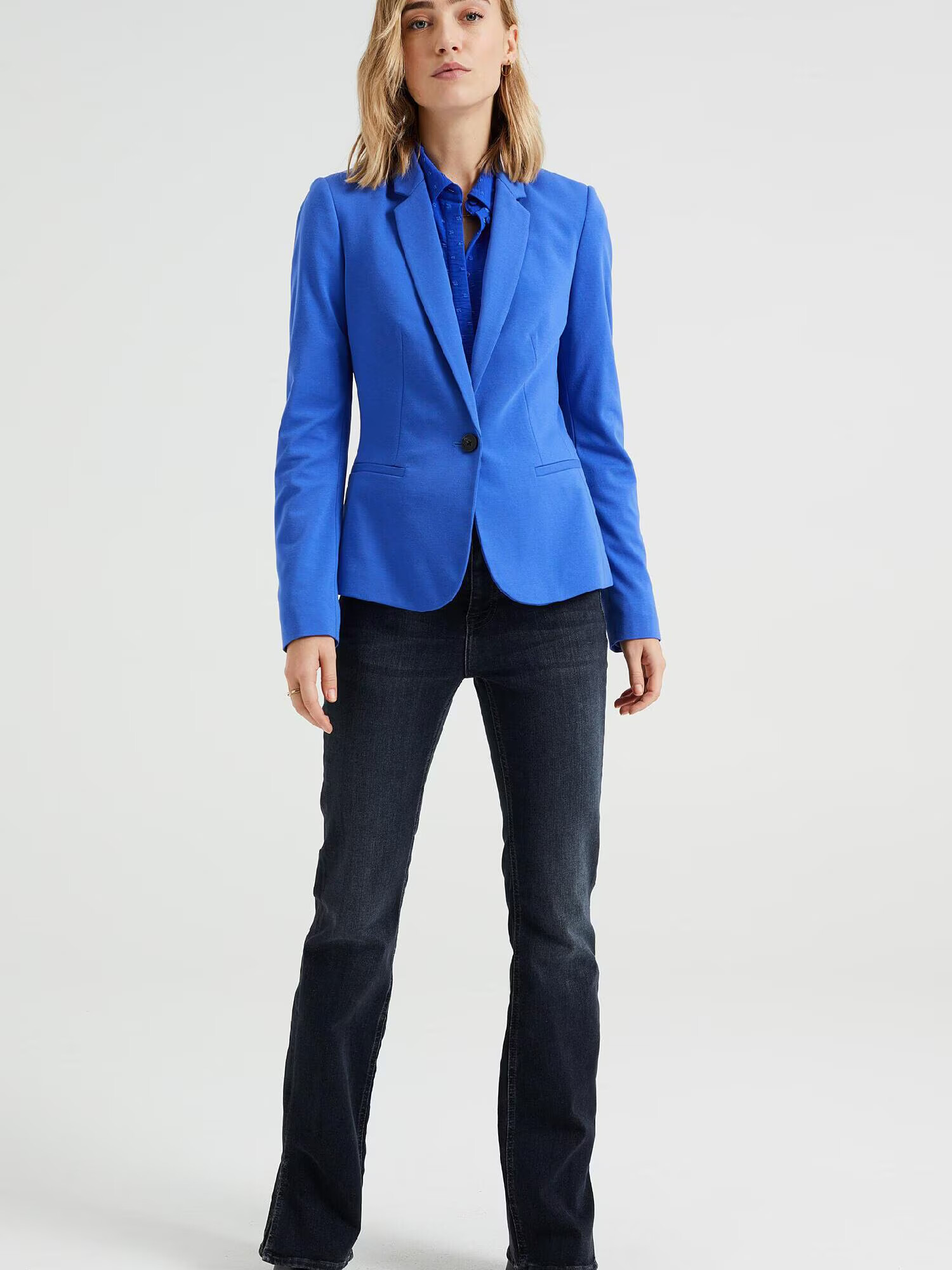 WE Fashion Sacou albastru cobalt - Pled.ro