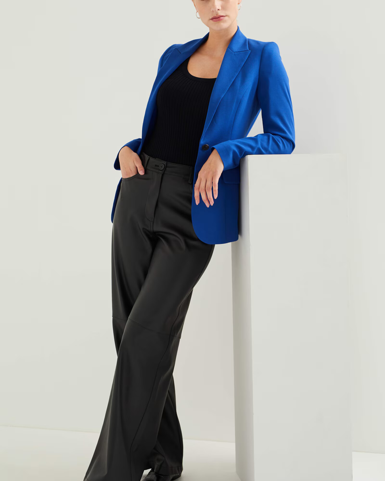 WE Fashion Sacou albastru cobalt - Pled.ro