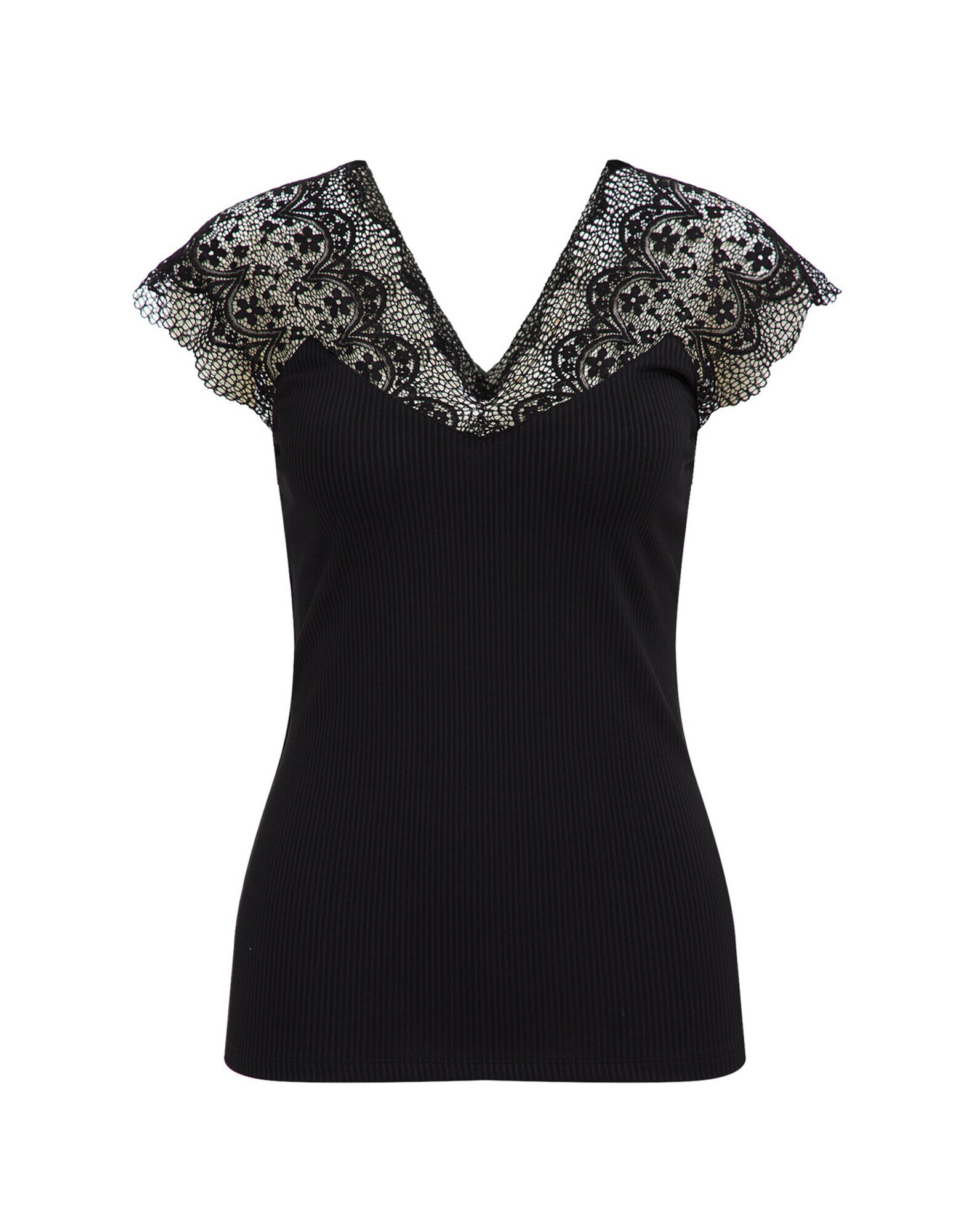 WE Fashion Top negru - Pled.ro