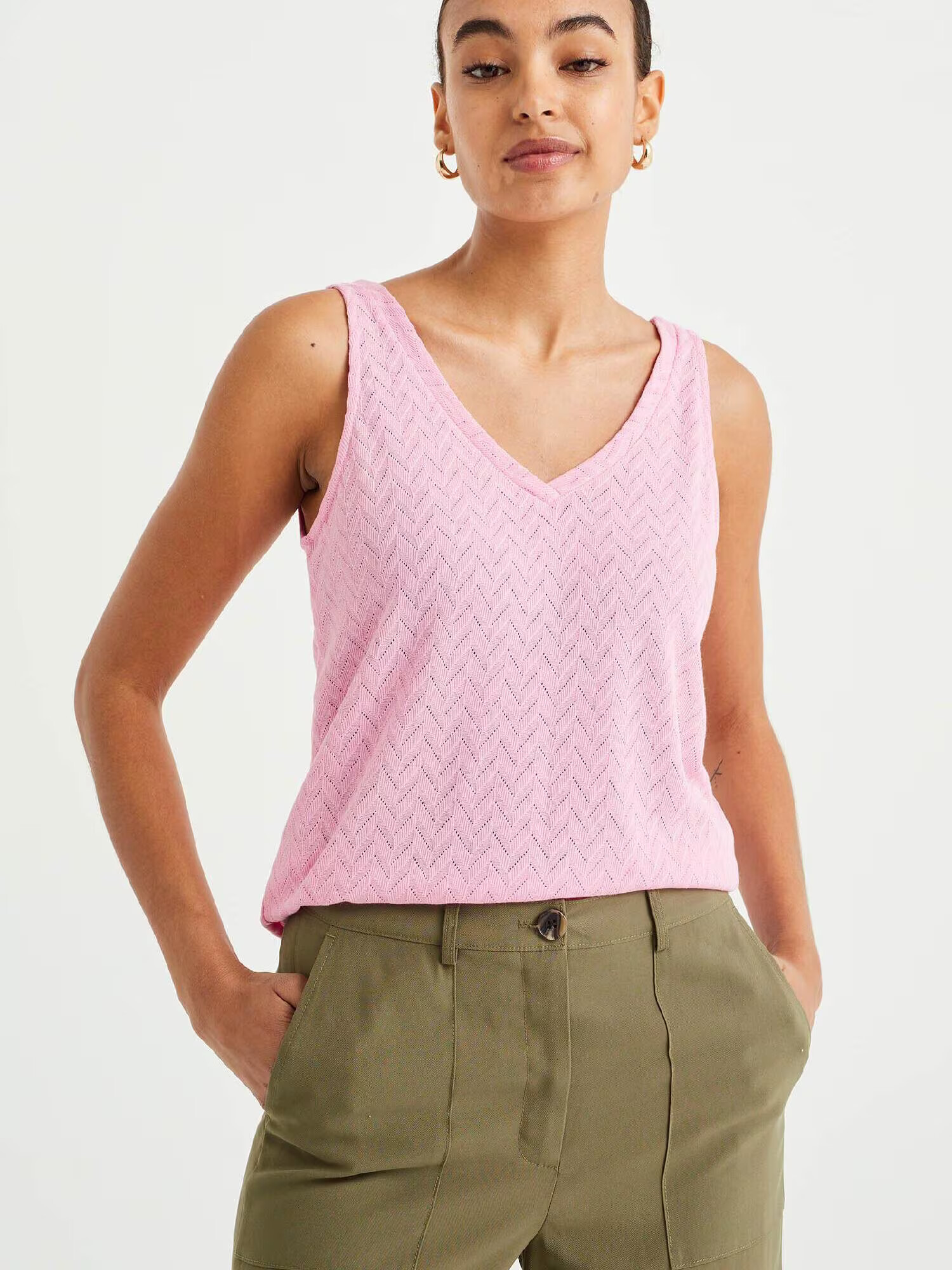 WE Fashion Top roz deschis - Pled.ro