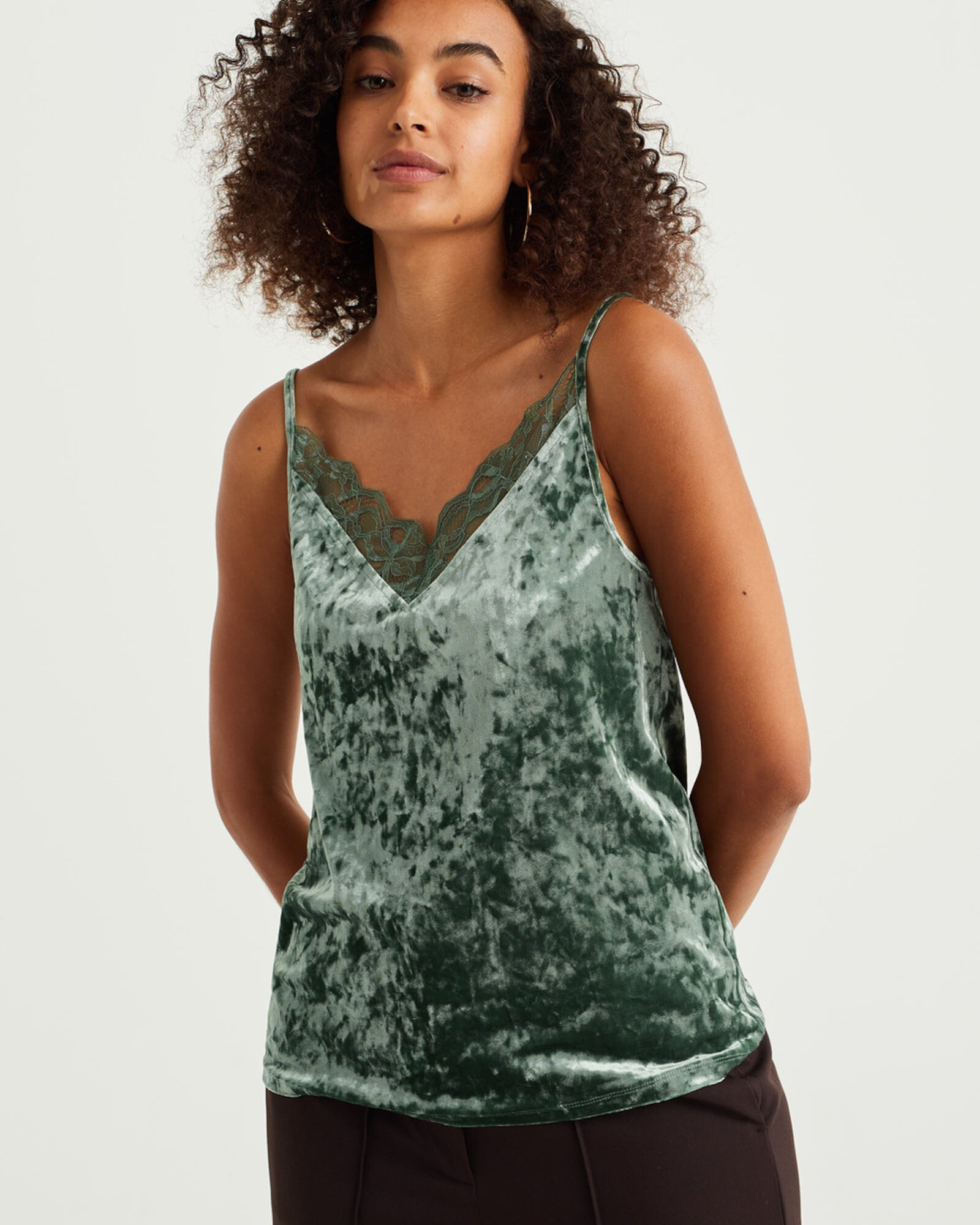 WE Fashion Top verde - Pled.ro