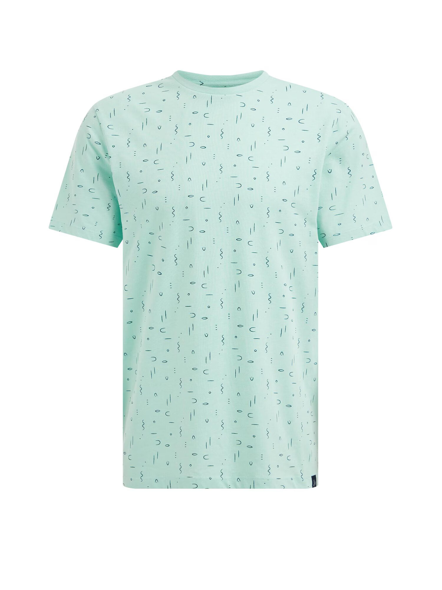 WE Fashion Tricou albastru marin / verde mentă - Pled.ro