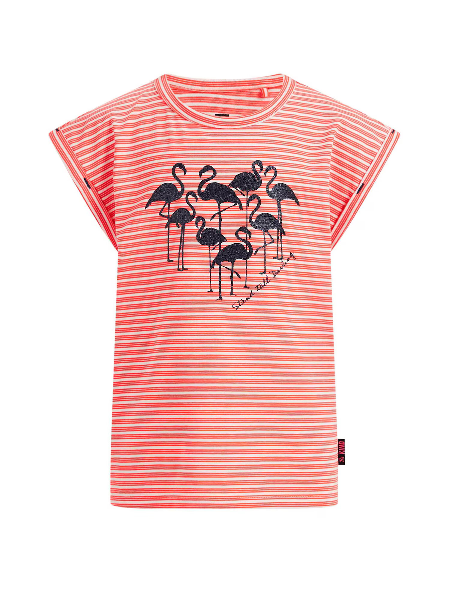 WE Fashion Tricou albastru noapte / roz pitaya / alb - Pled.ro