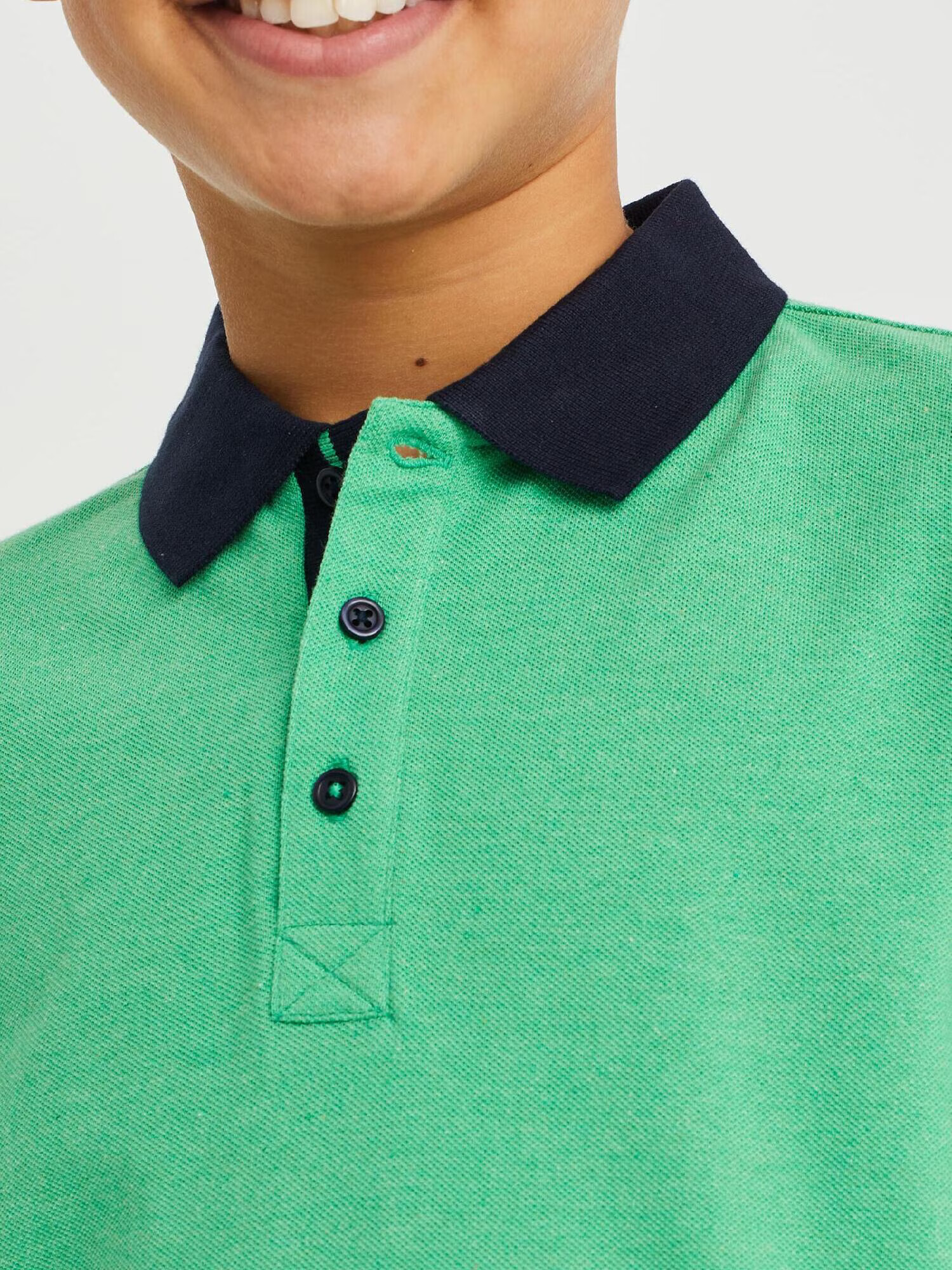 WE Fashion Tricou albastru noapte / verde - Pled.ro