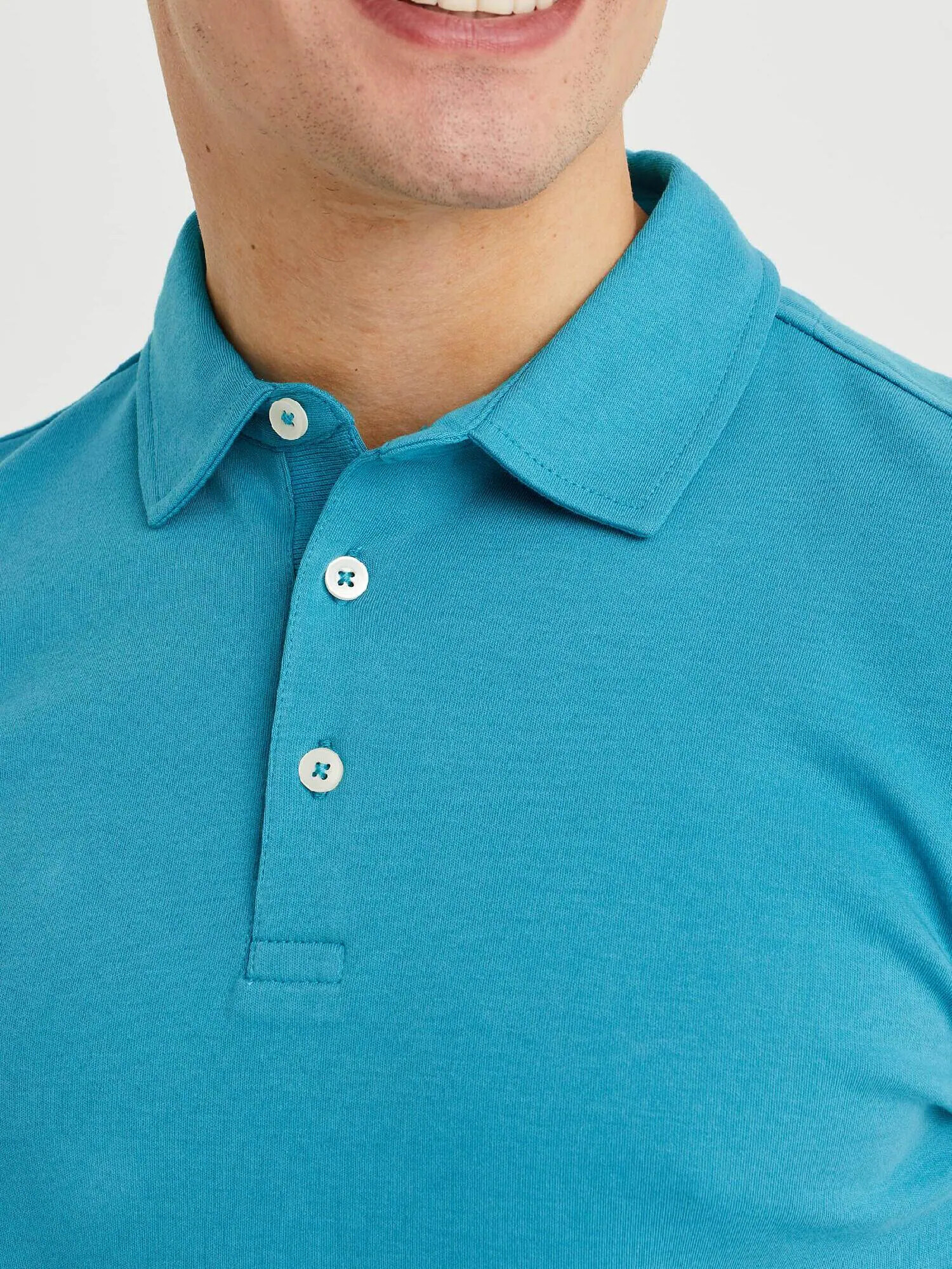 WE Fashion Tricou cyan - Pled.ro