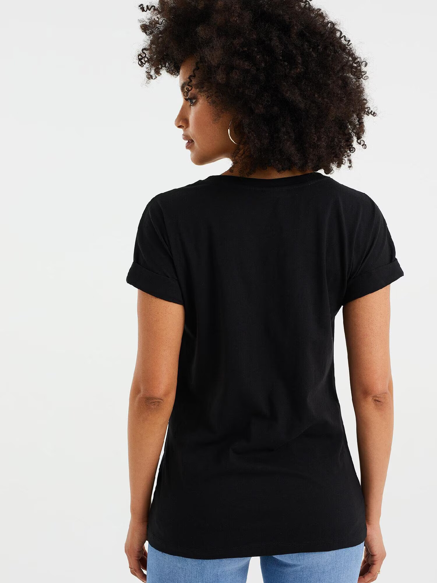 WE Fashion Tricou negru - Pled.ro