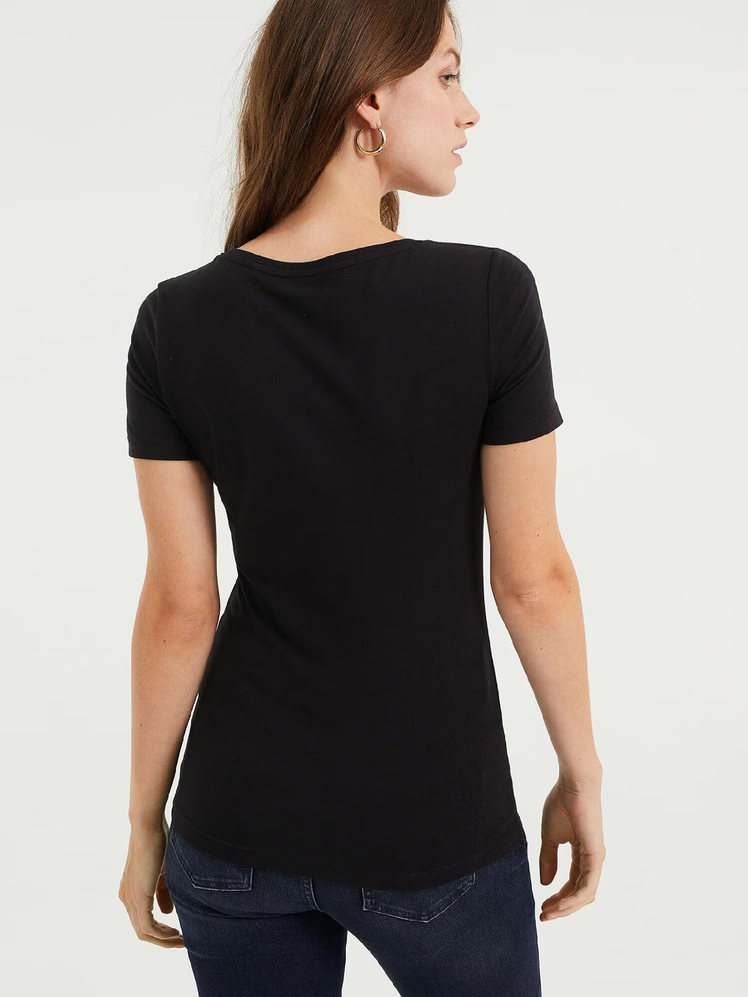 WE Fashion Tricou negru - Pled.ro