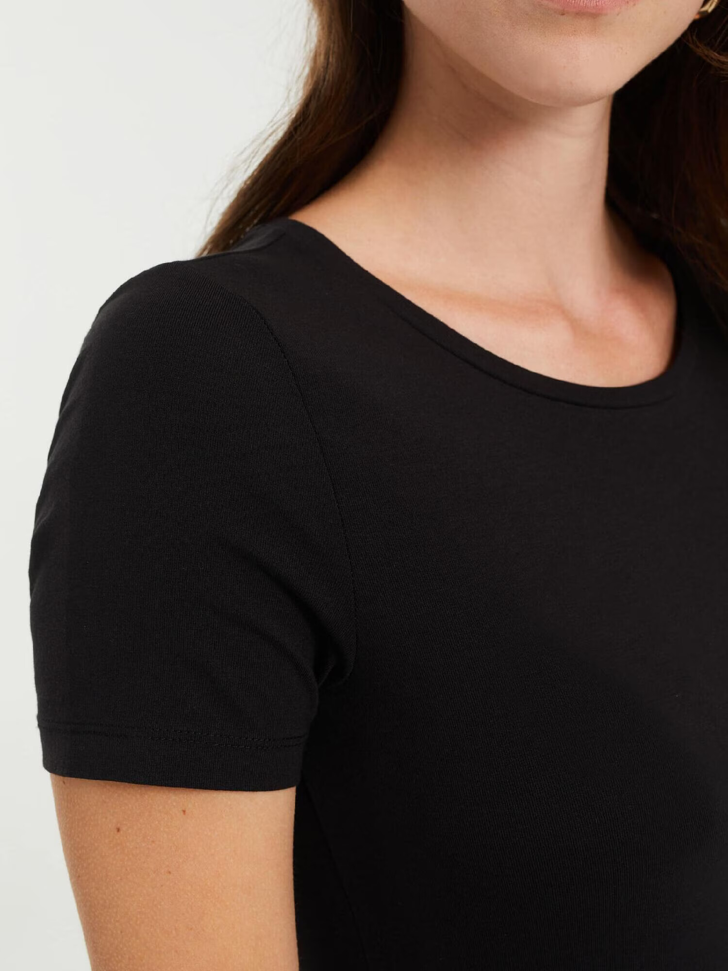 WE Fashion Tricou negru - Pled.ro