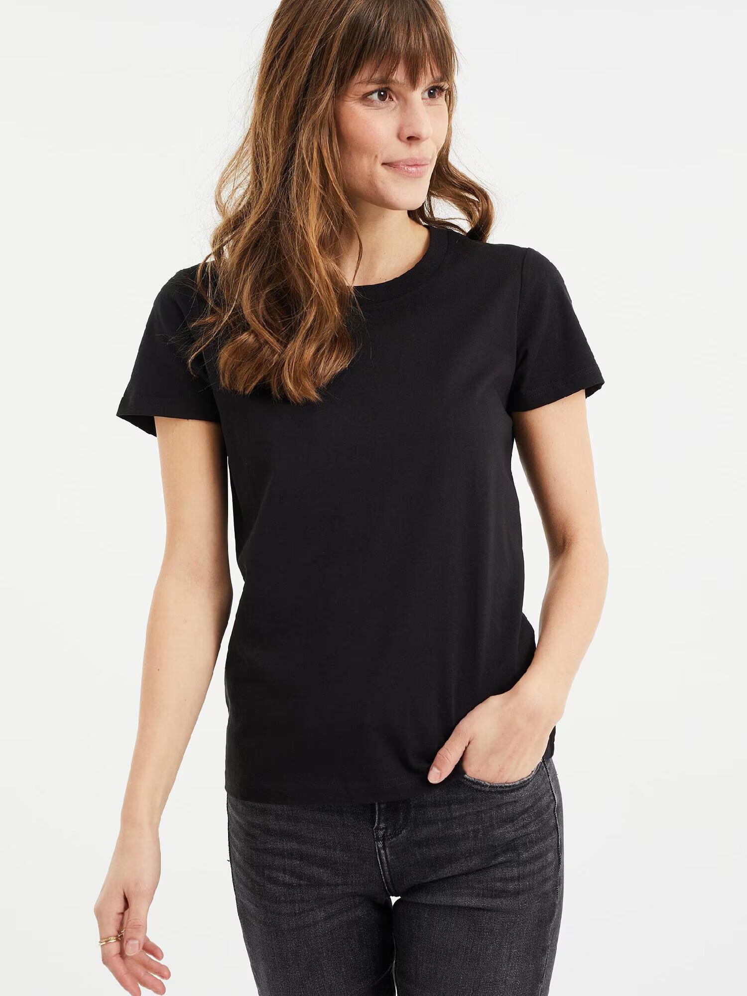 WE Fashion Tricou negru - Pled.ro