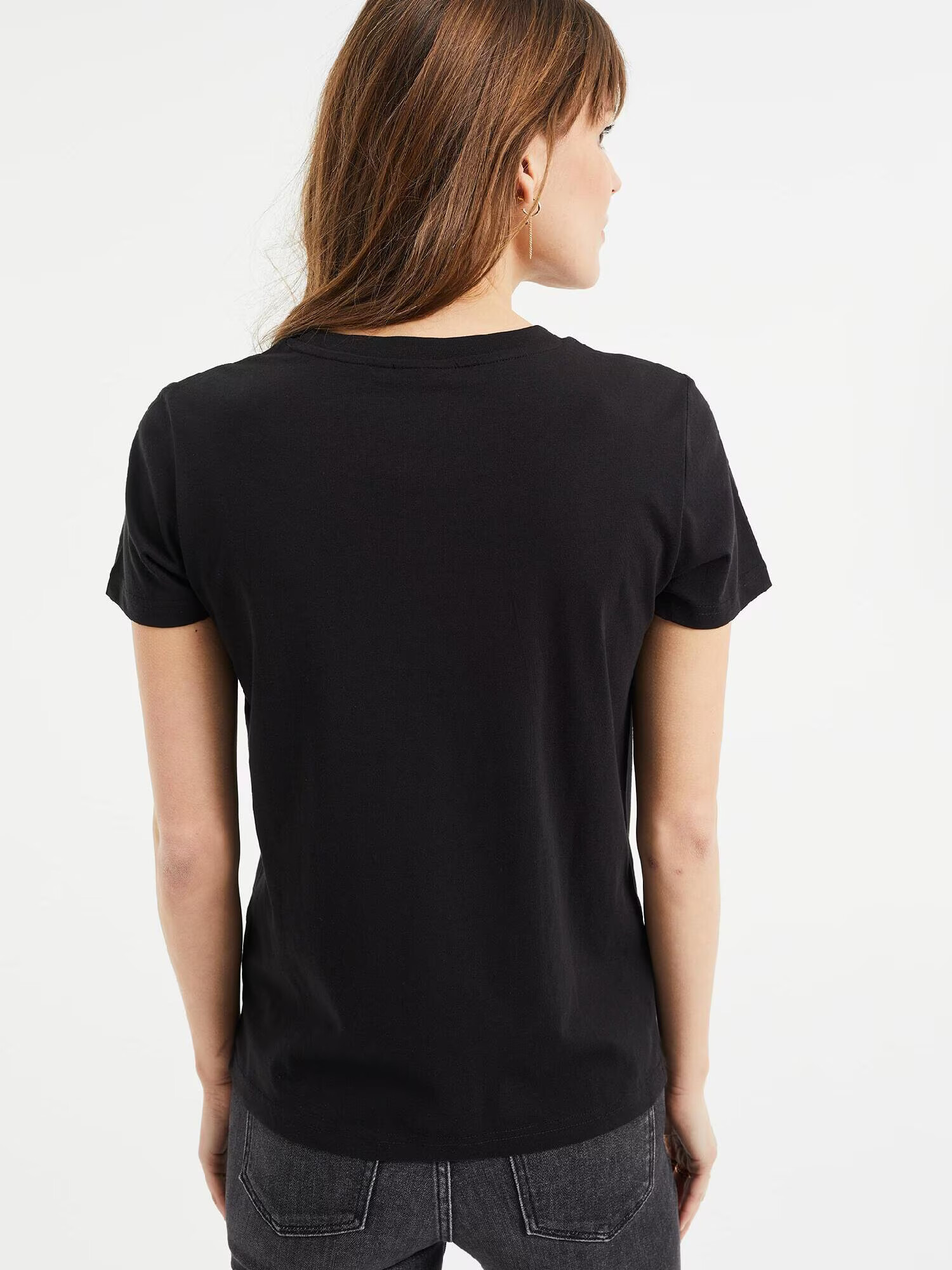 WE Fashion Tricou negru - Pled.ro