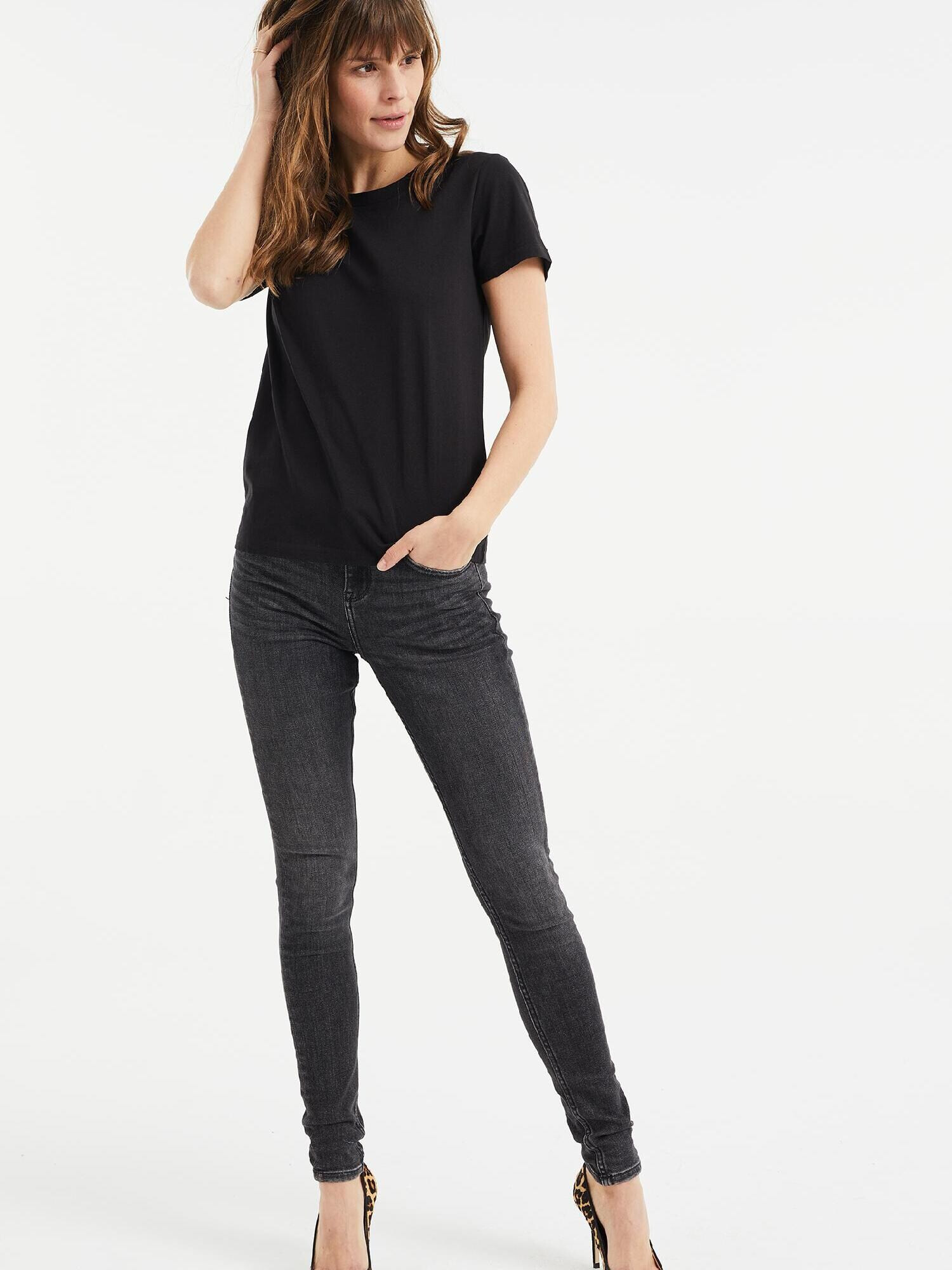 WE Fashion Tricou negru - Pled.ro