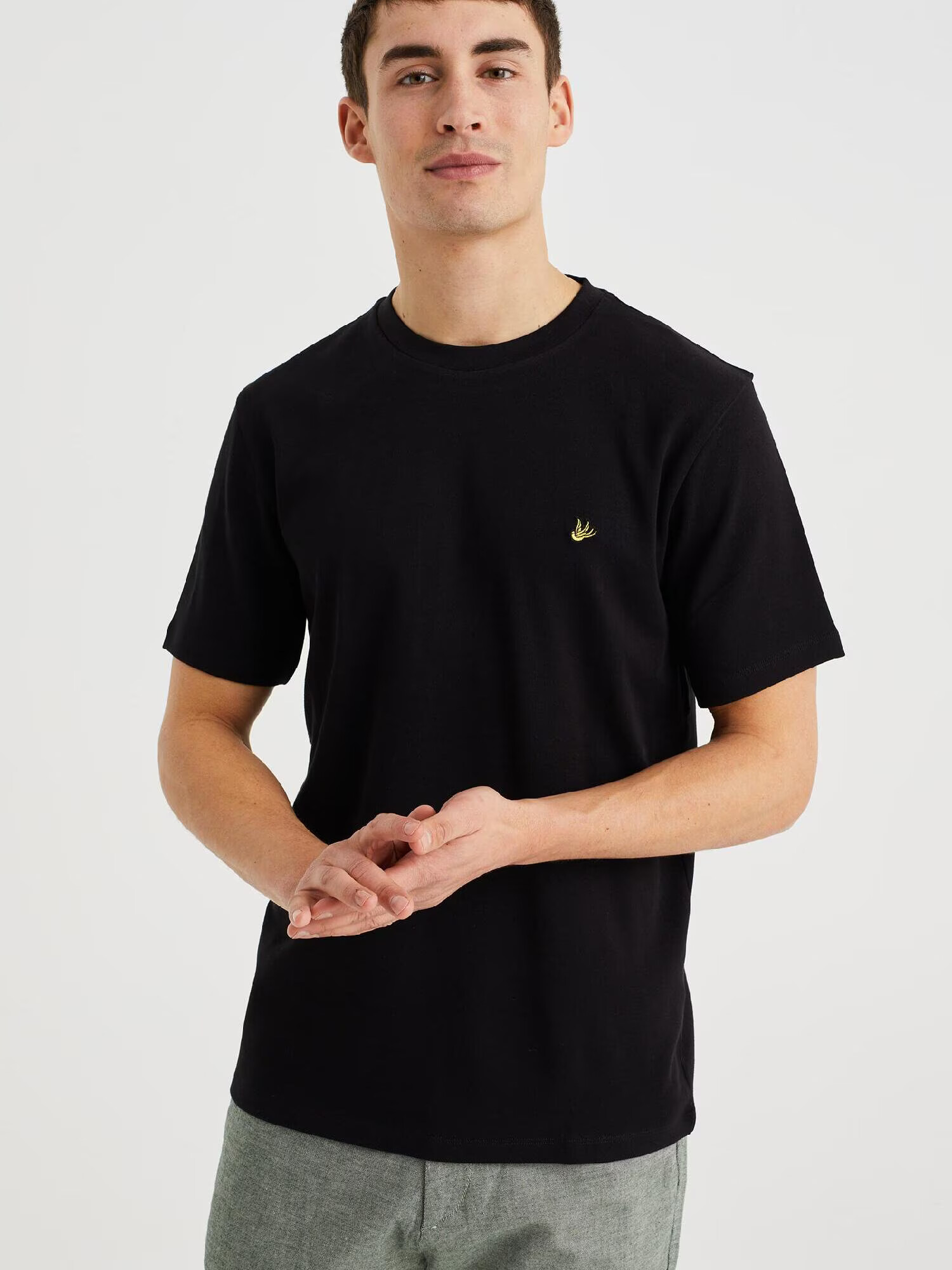 WE Fashion Tricou negru - Pled.ro