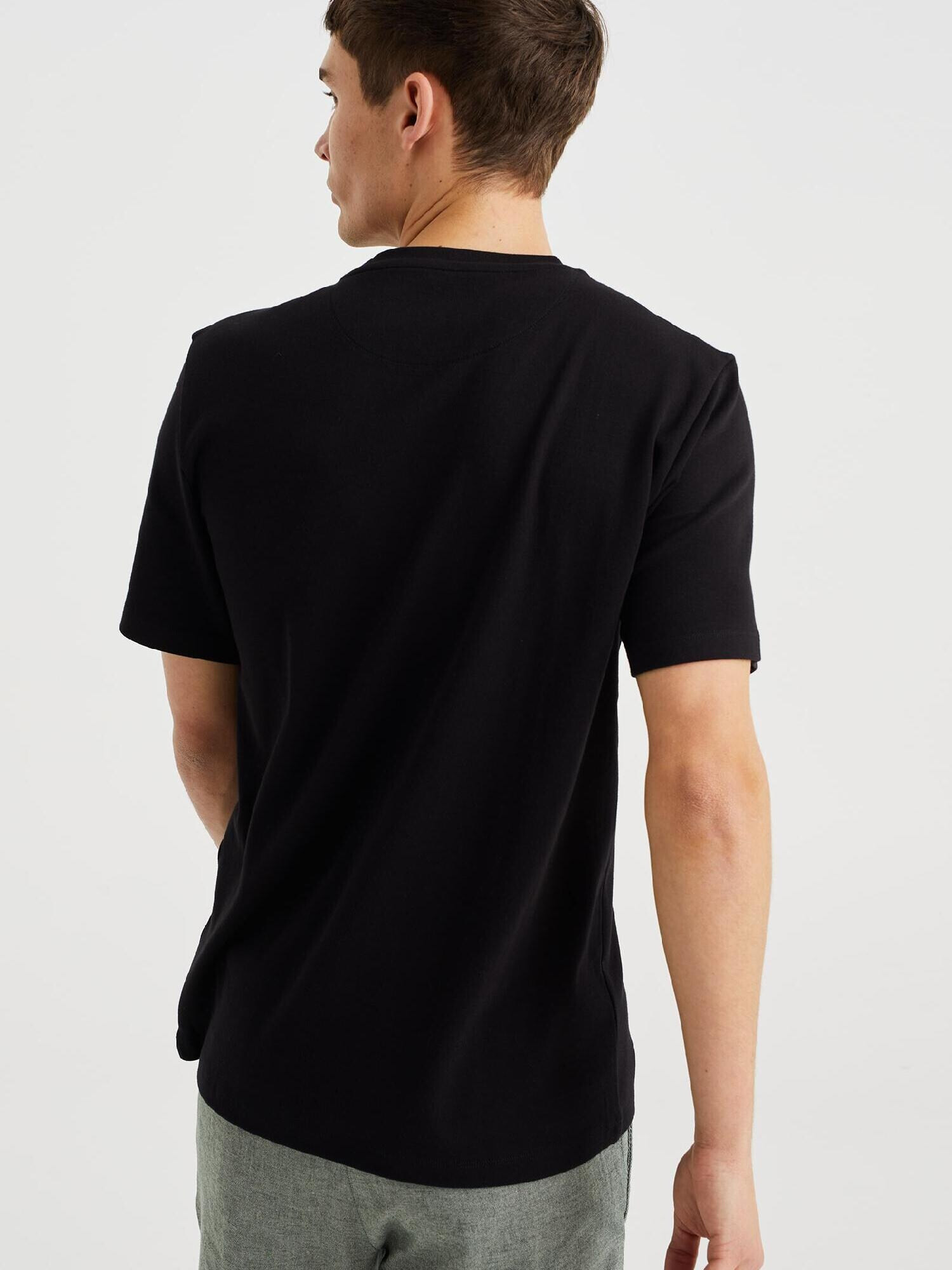 WE Fashion Tricou negru - Pled.ro