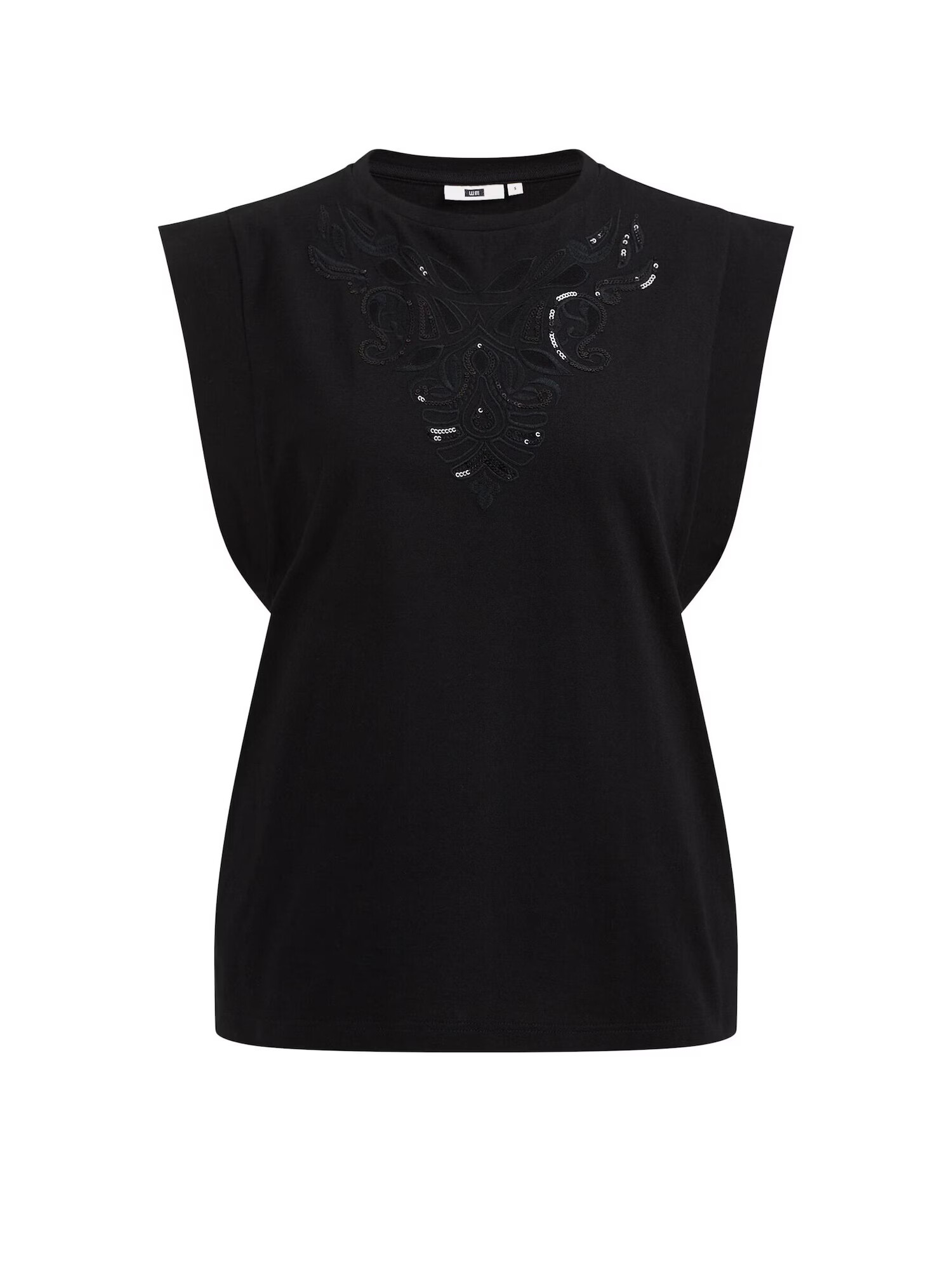 WE Fashion Tricou negru - Pled.ro