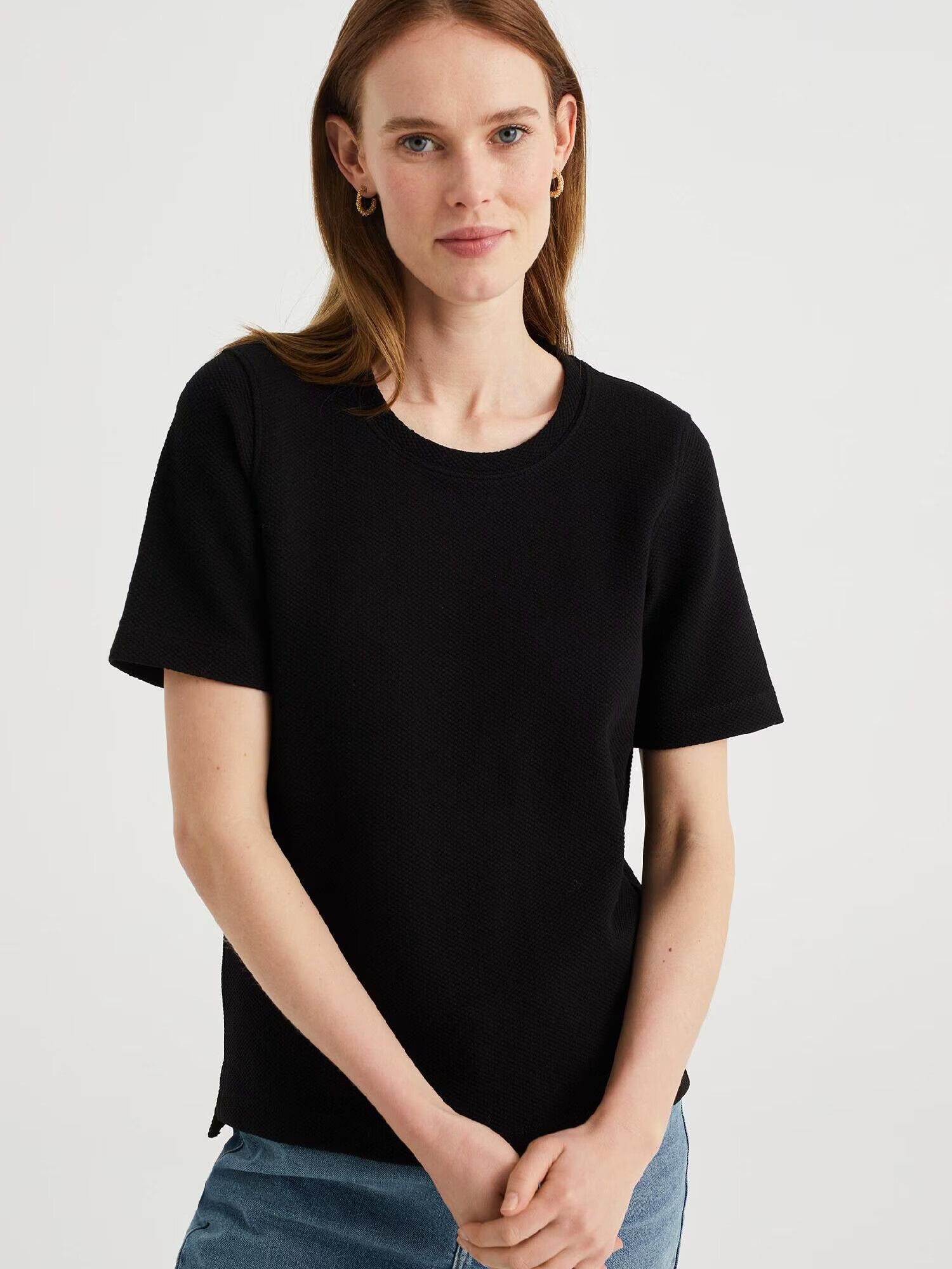 WE Fashion Tricou negru - Pled.ro