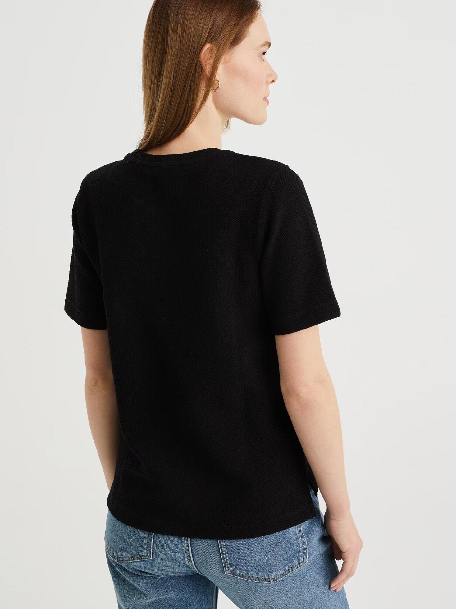 WE Fashion Tricou negru - Pled.ro