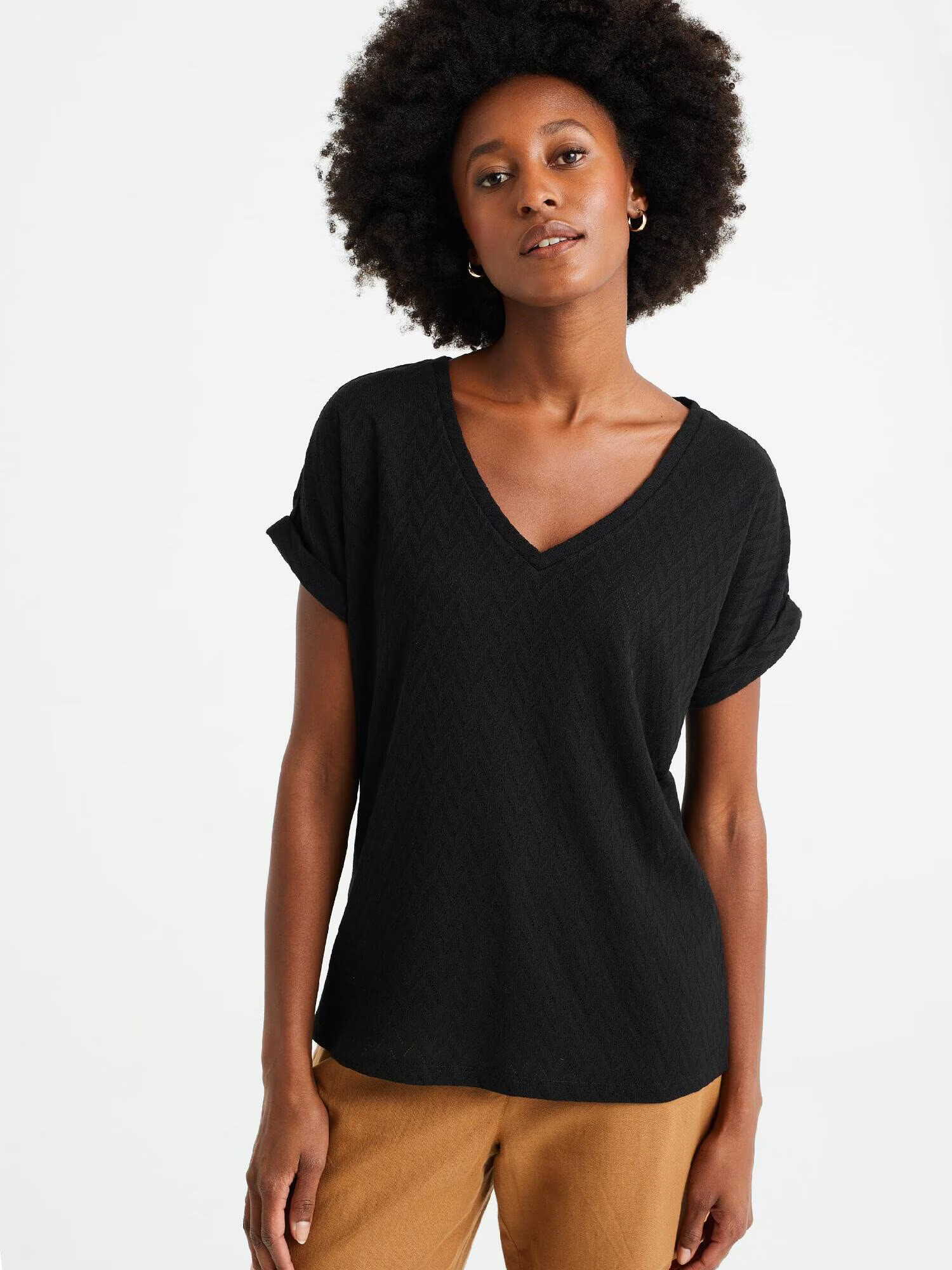 WE Fashion Tricou negru - Pled.ro