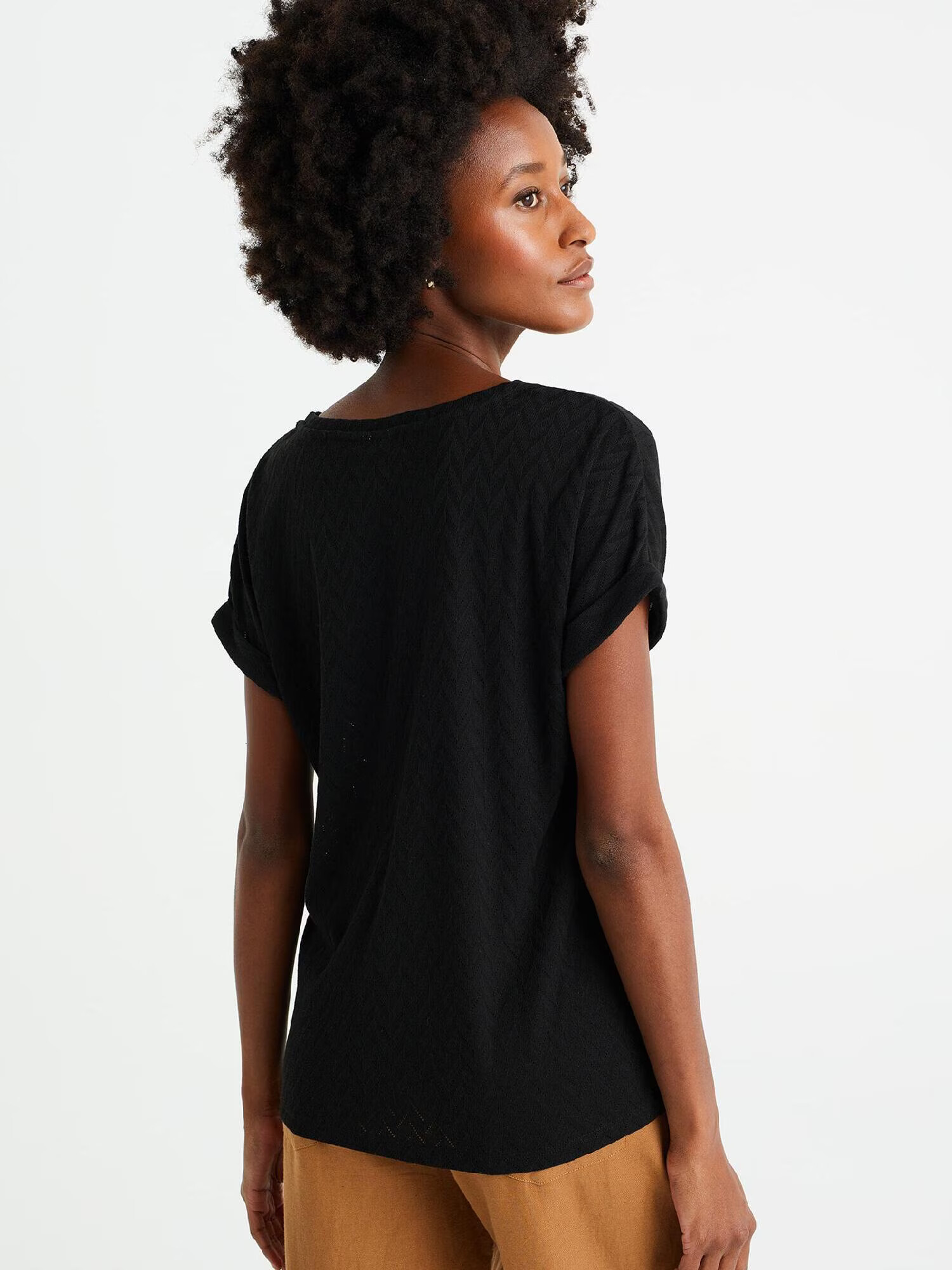 WE Fashion Tricou negru - Pled.ro