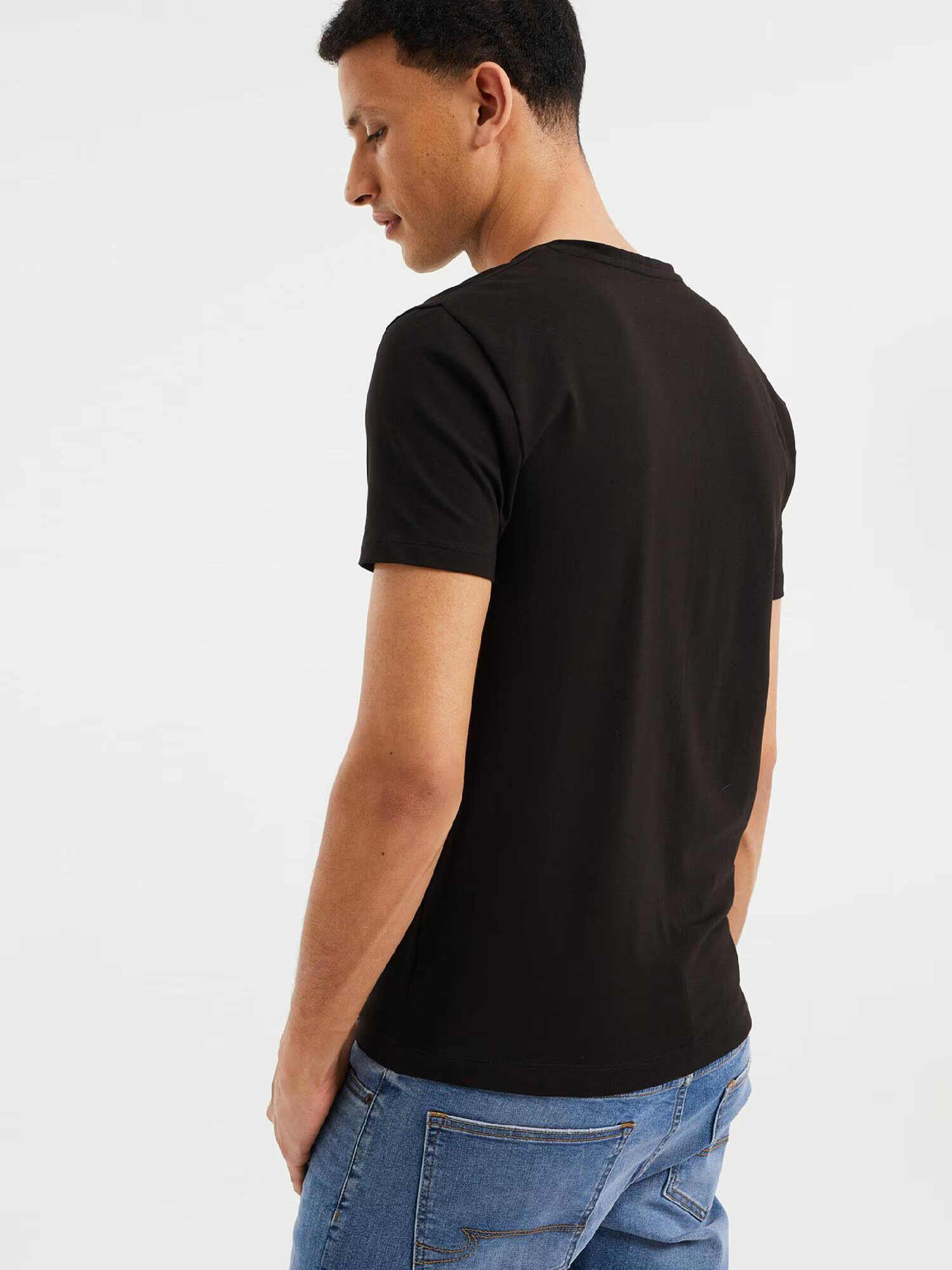 WE Fashion Tricou negru - Pled.ro