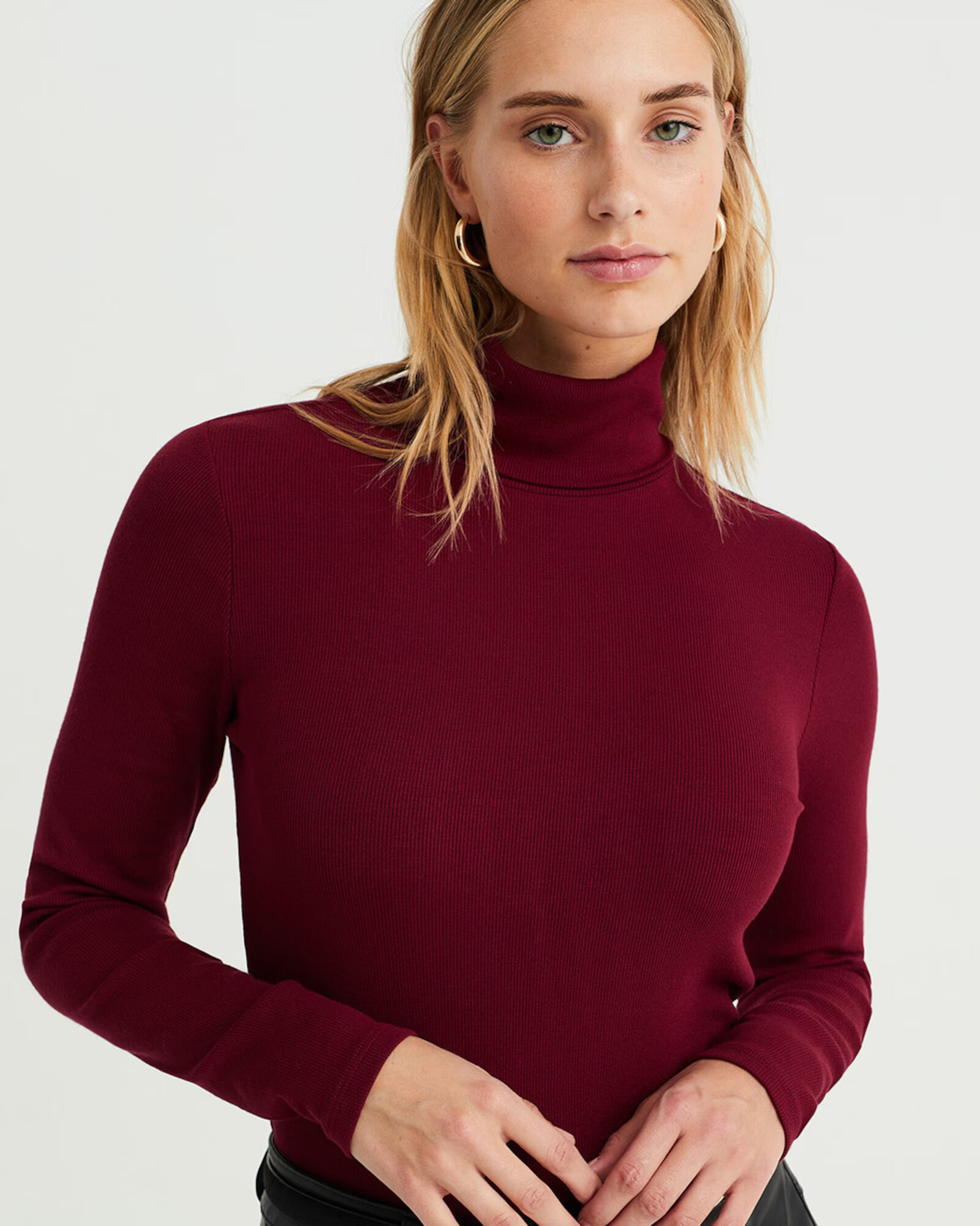 WE Fashion Tricou roșu burgundy - Pled.ro