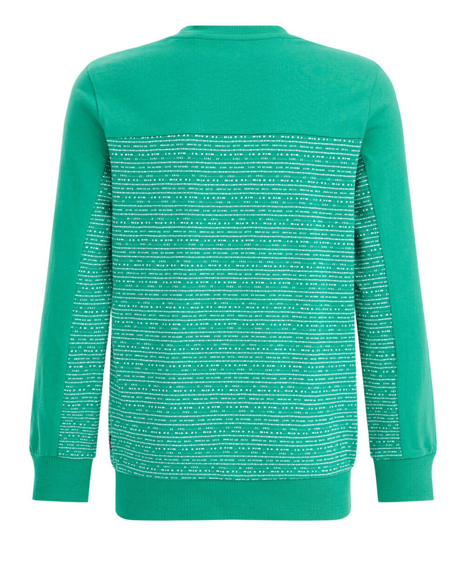 WE Fashion Tricou verde / alb - Pled.ro