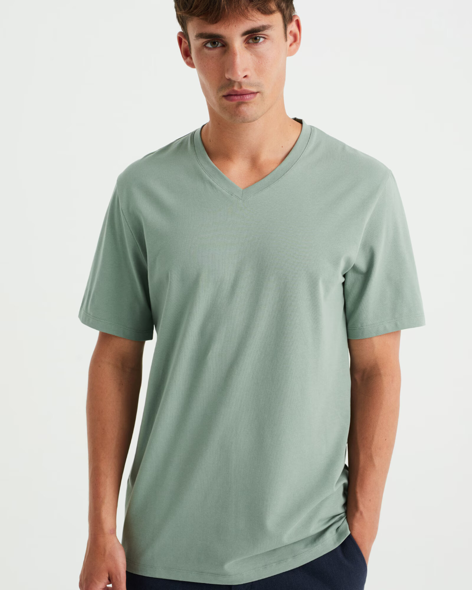 WE Fashion Tricou verde deschis - Pled.ro