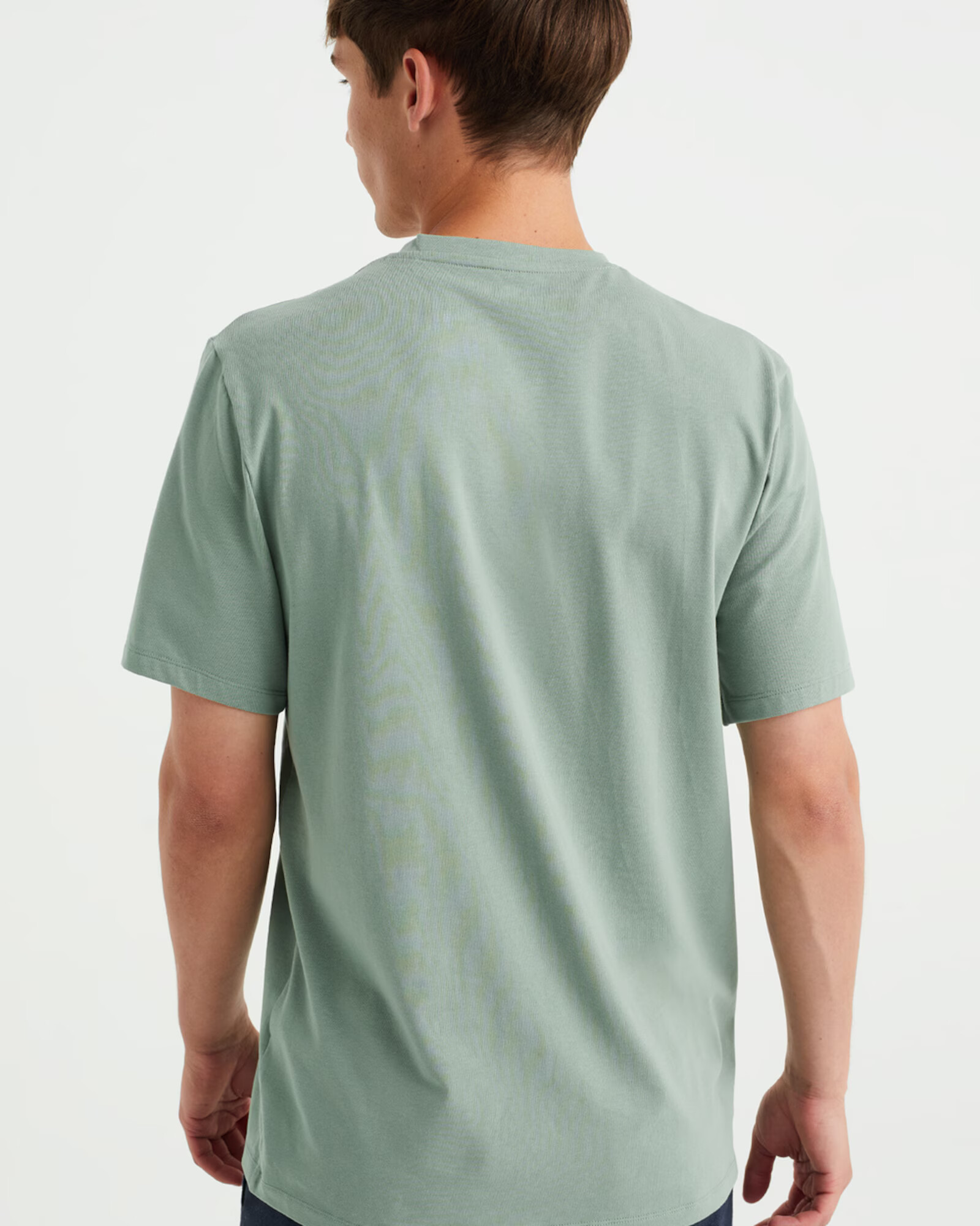 WE Fashion Tricou verde deschis - Pled.ro