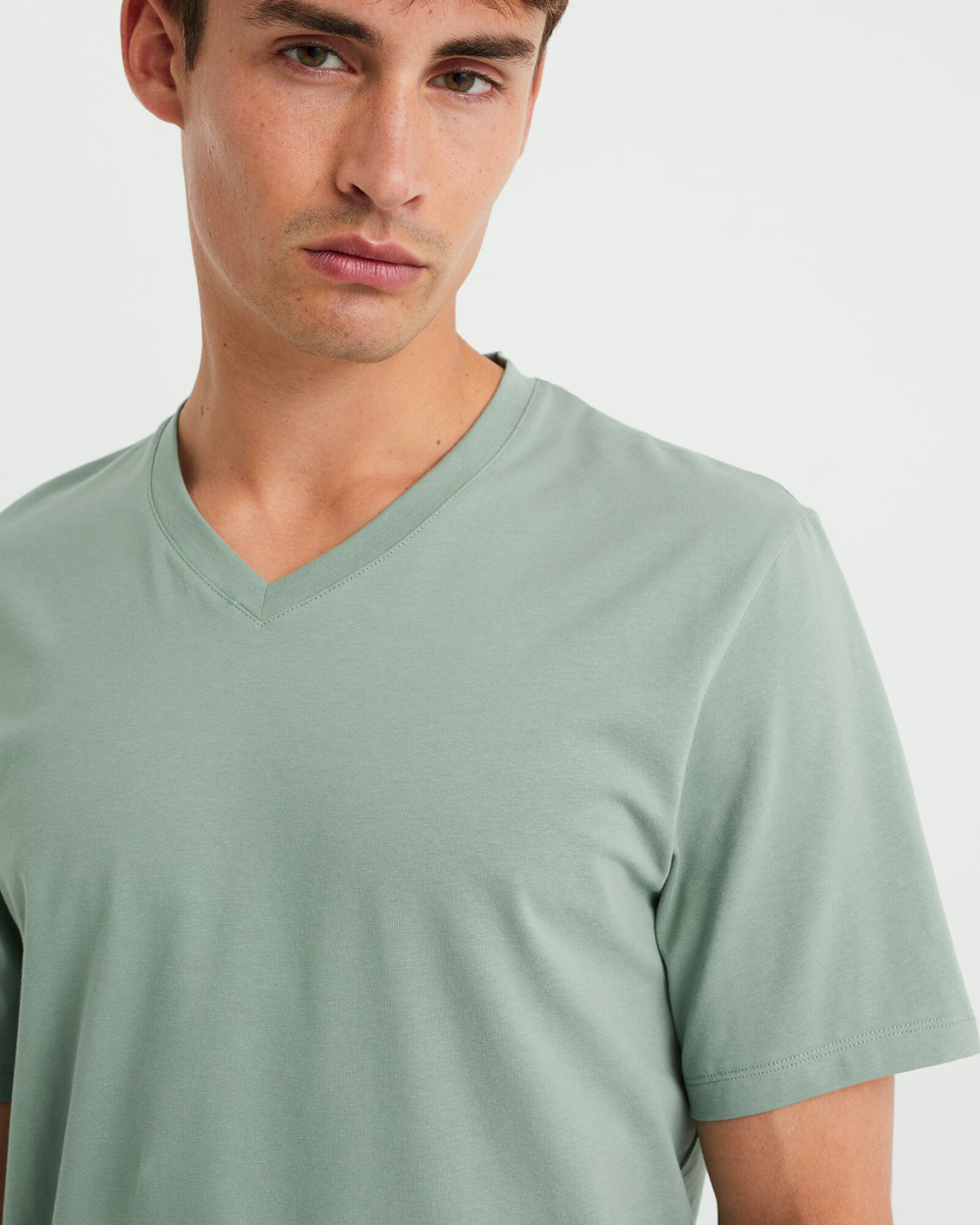 WE Fashion Tricou verde deschis - Pled.ro