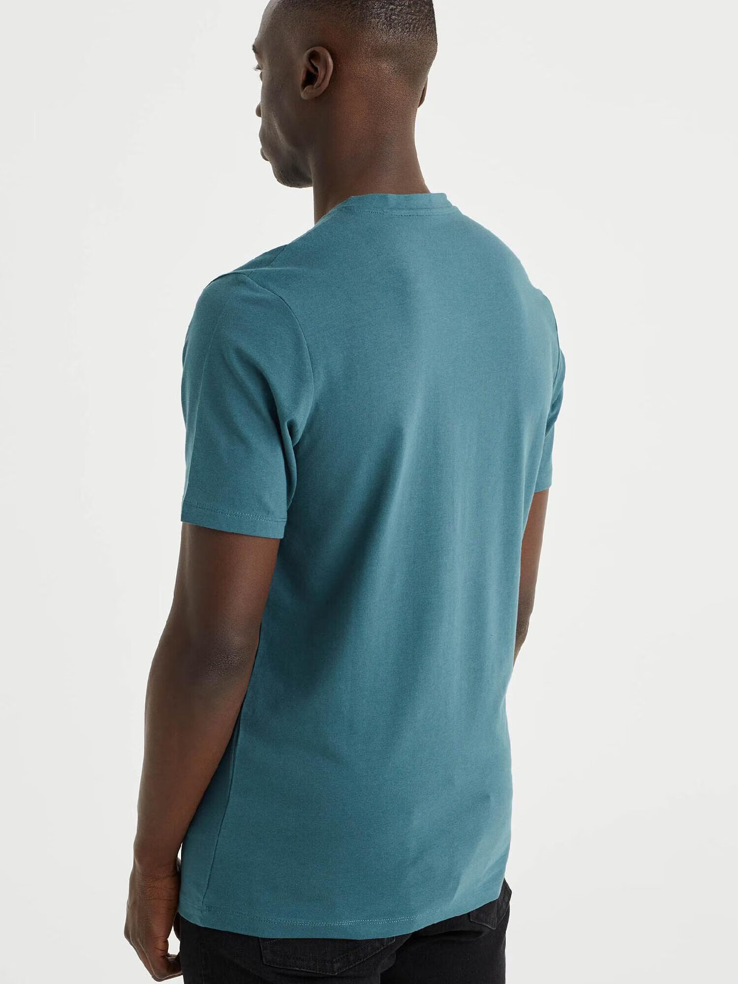 WE Fashion Tricou verde petrol - Pled.ro