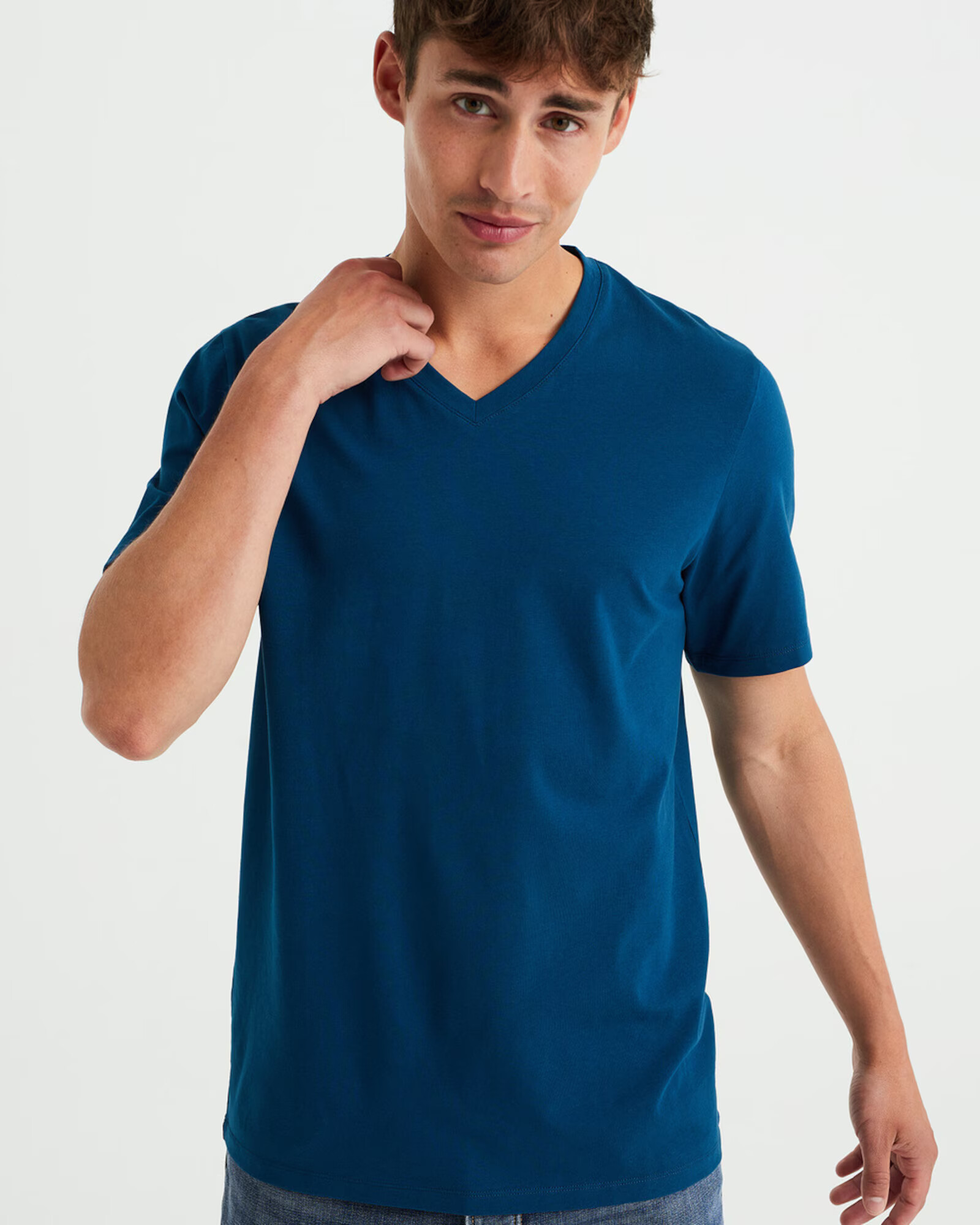 WE Fashion Tricou verde petrol - Pled.ro