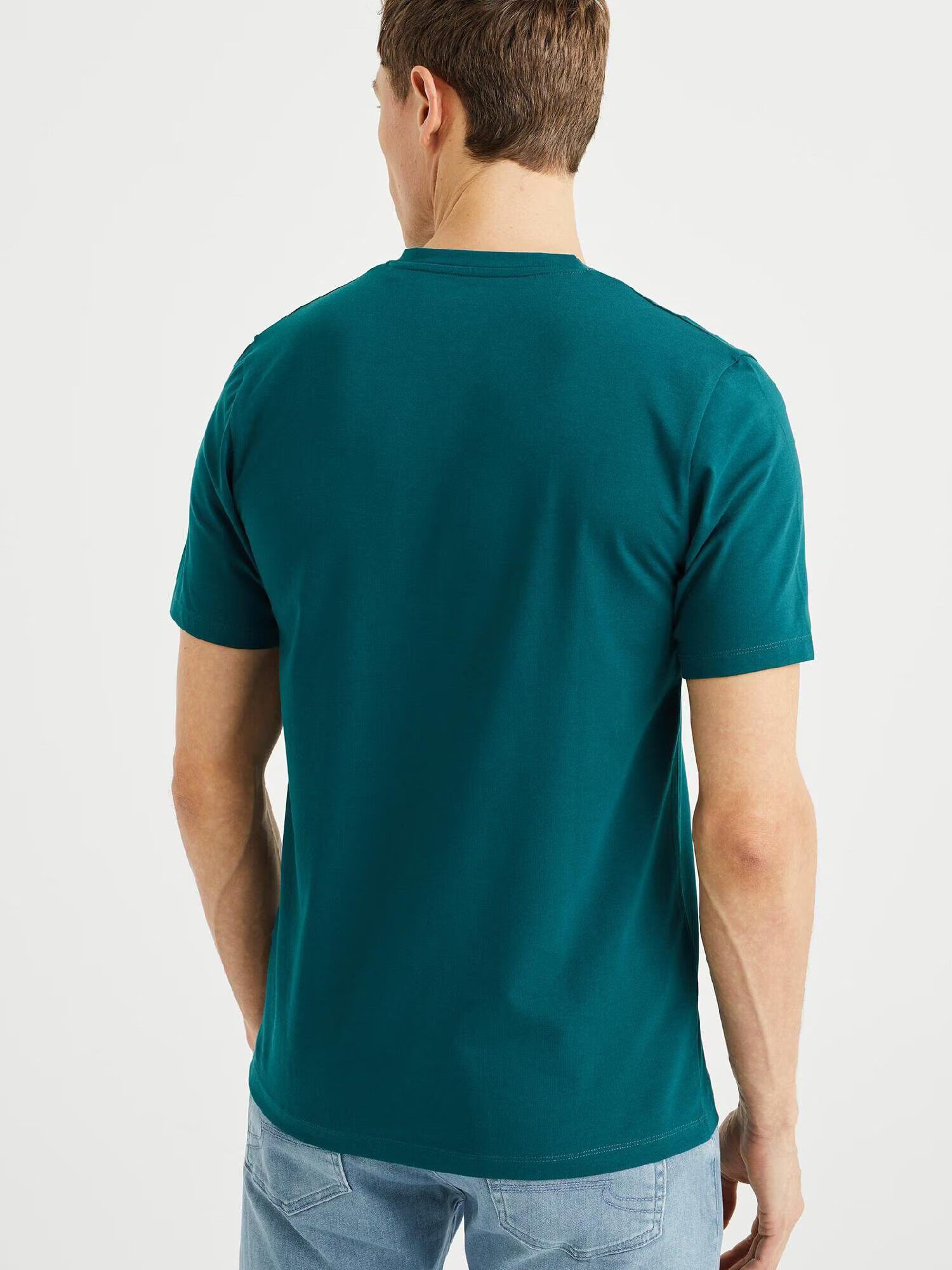 WE Fashion Tricou verde smarald - Pled.ro