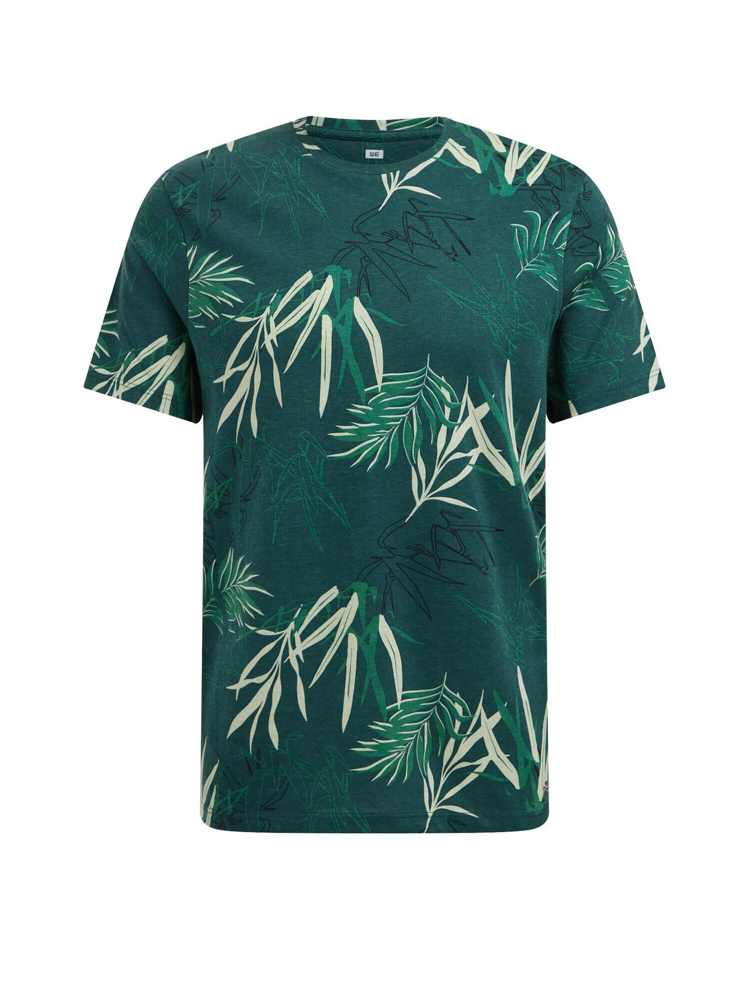 WE Fashion Tricou verde / verde smarald / negru / alb - Pled.ro