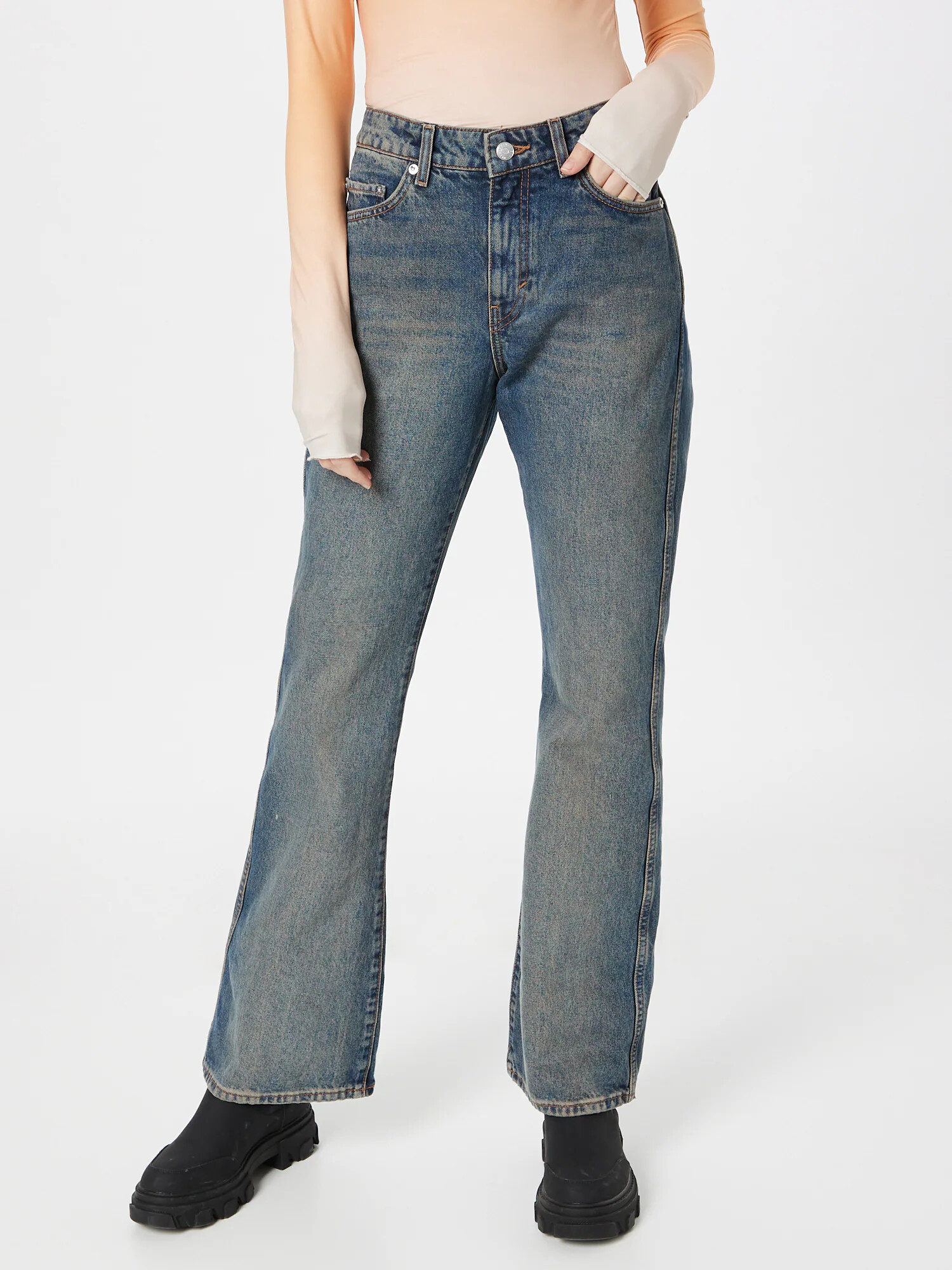 WEEKDAY Jeans albastru denim - Pled.ro