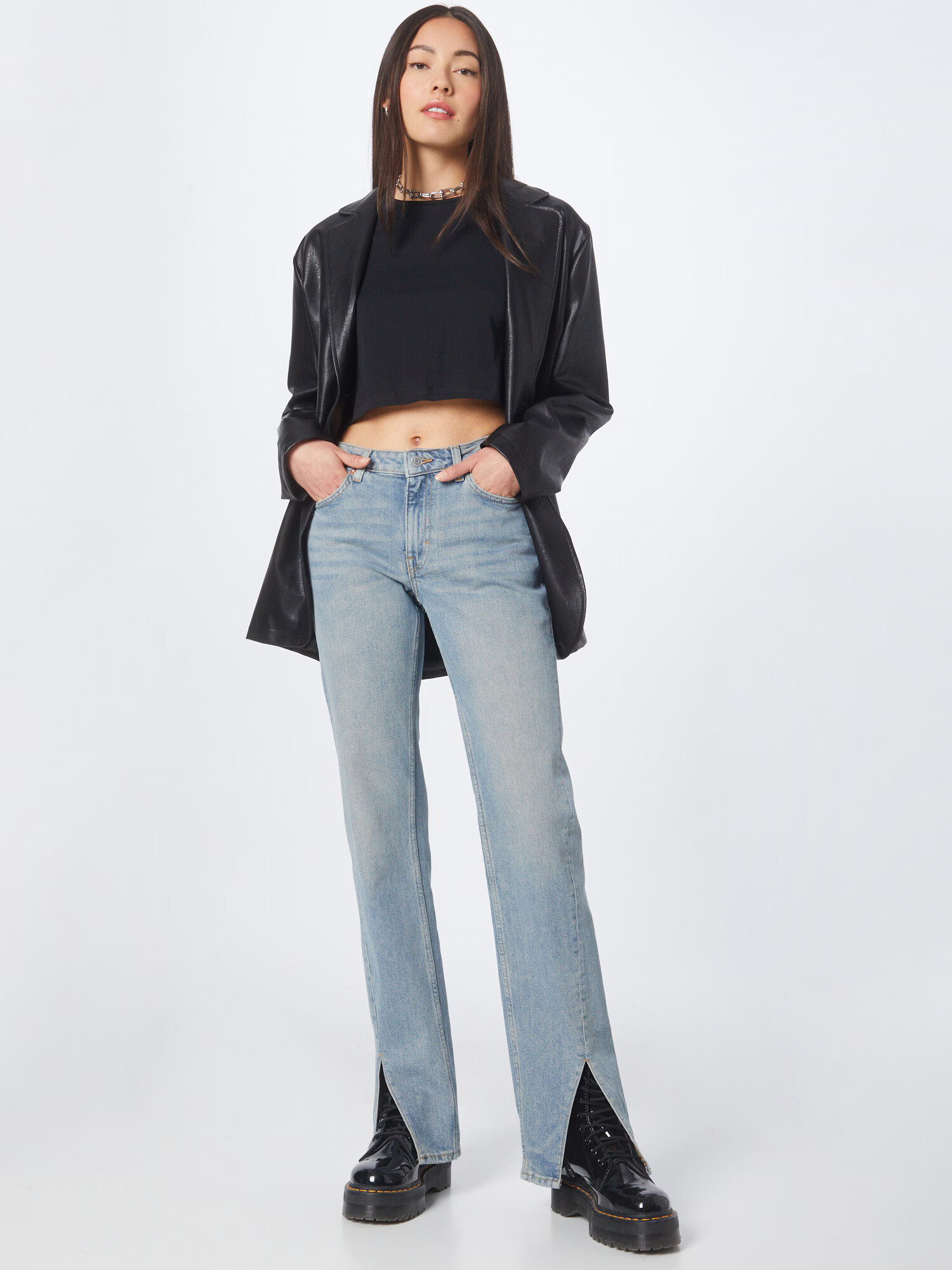 WEEKDAY Jeans albastru denim - Pled.ro